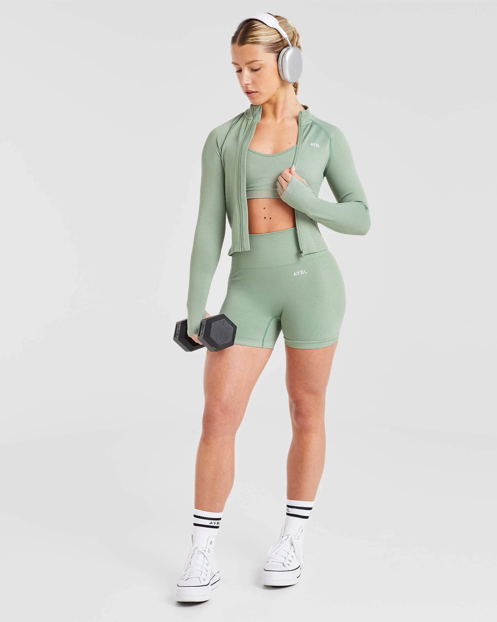 Balance V3 Seamless Shorts - Grove Groen - Image 8