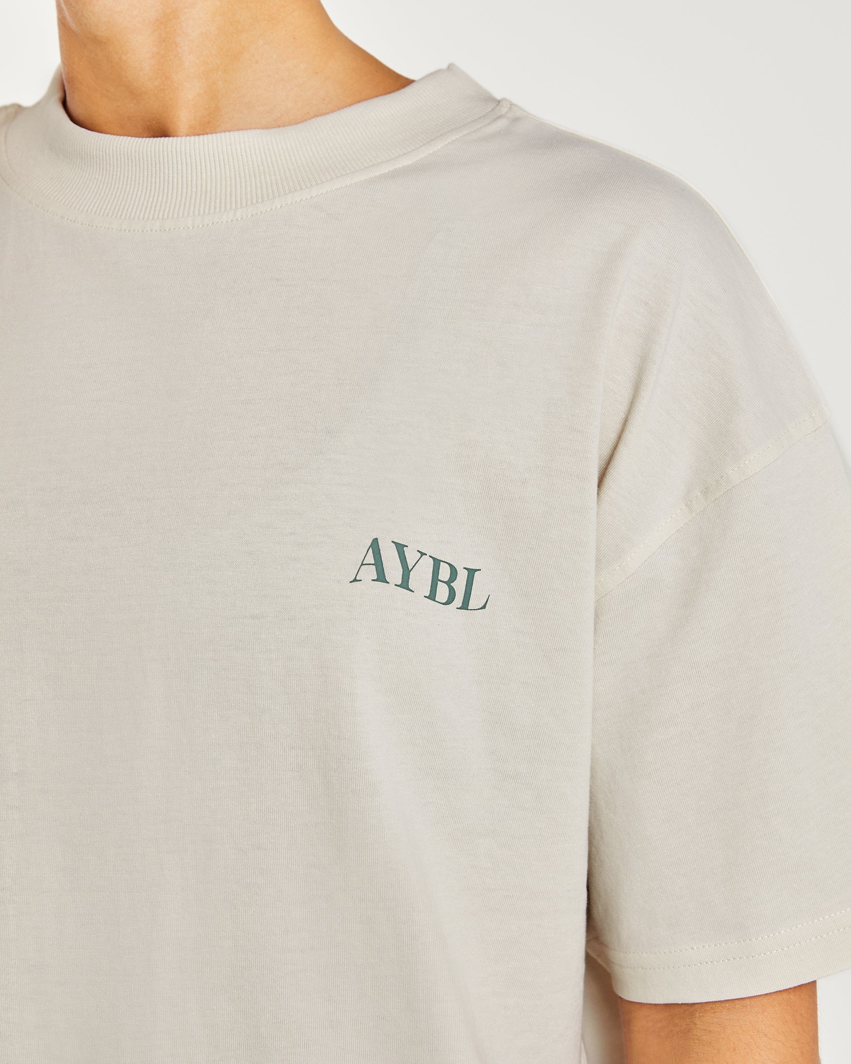 Be Good To Yourself Oversized T Shirt - Off Wit/Groen - Image 6