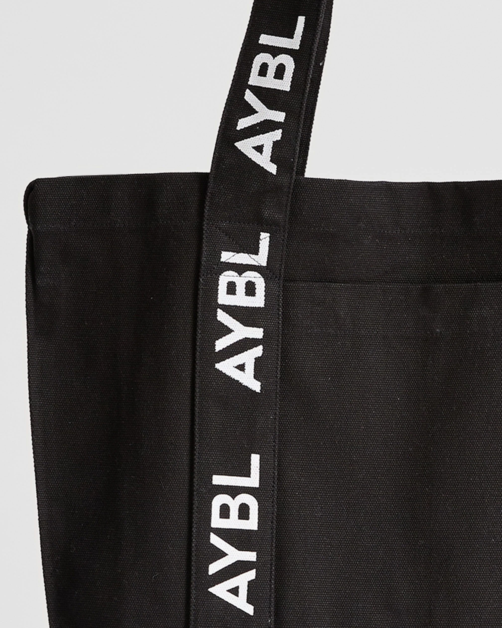 Branded Strap Tote Bag - Zwart - Image 3