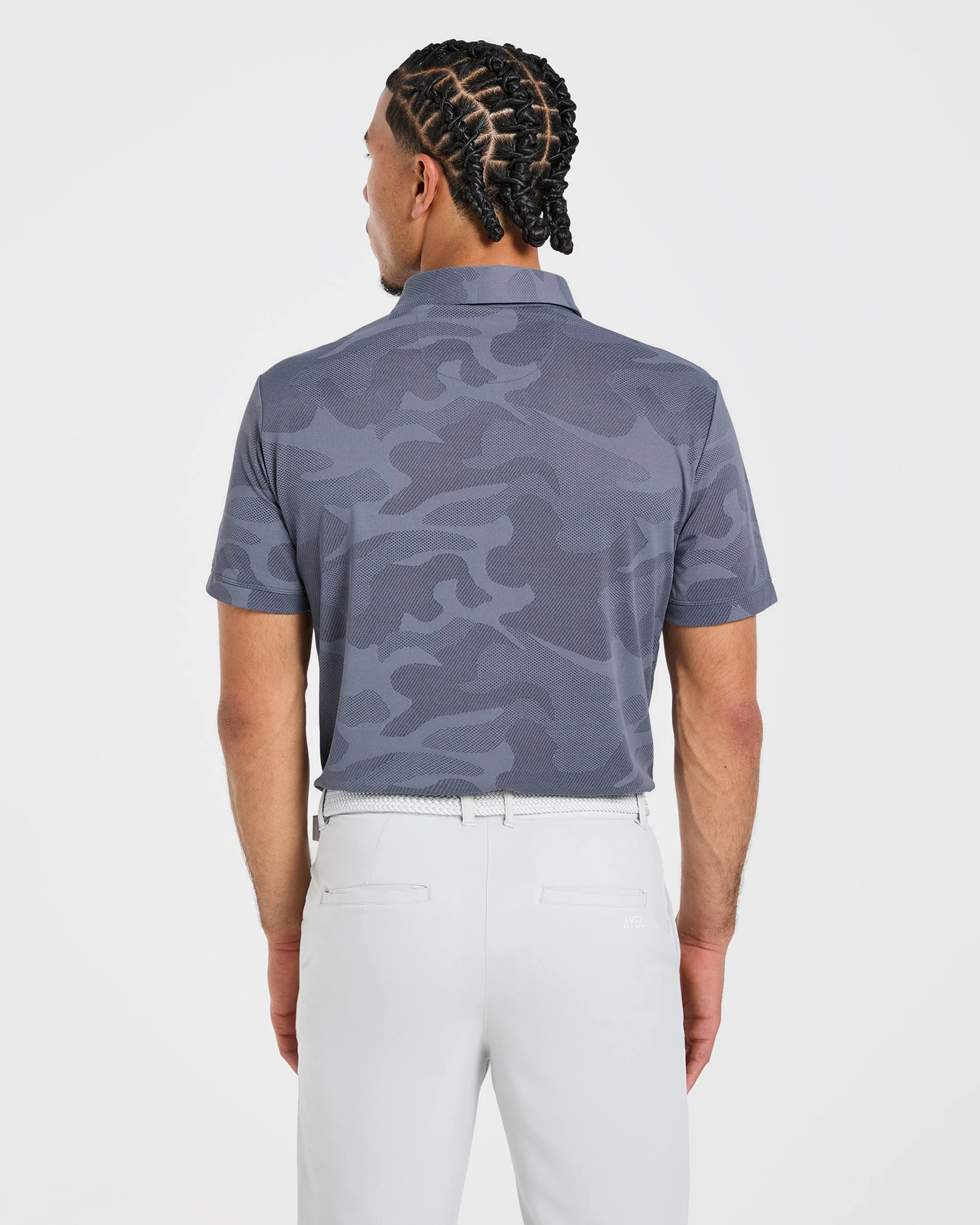 Camo Polo - Slate Blau - Image 2