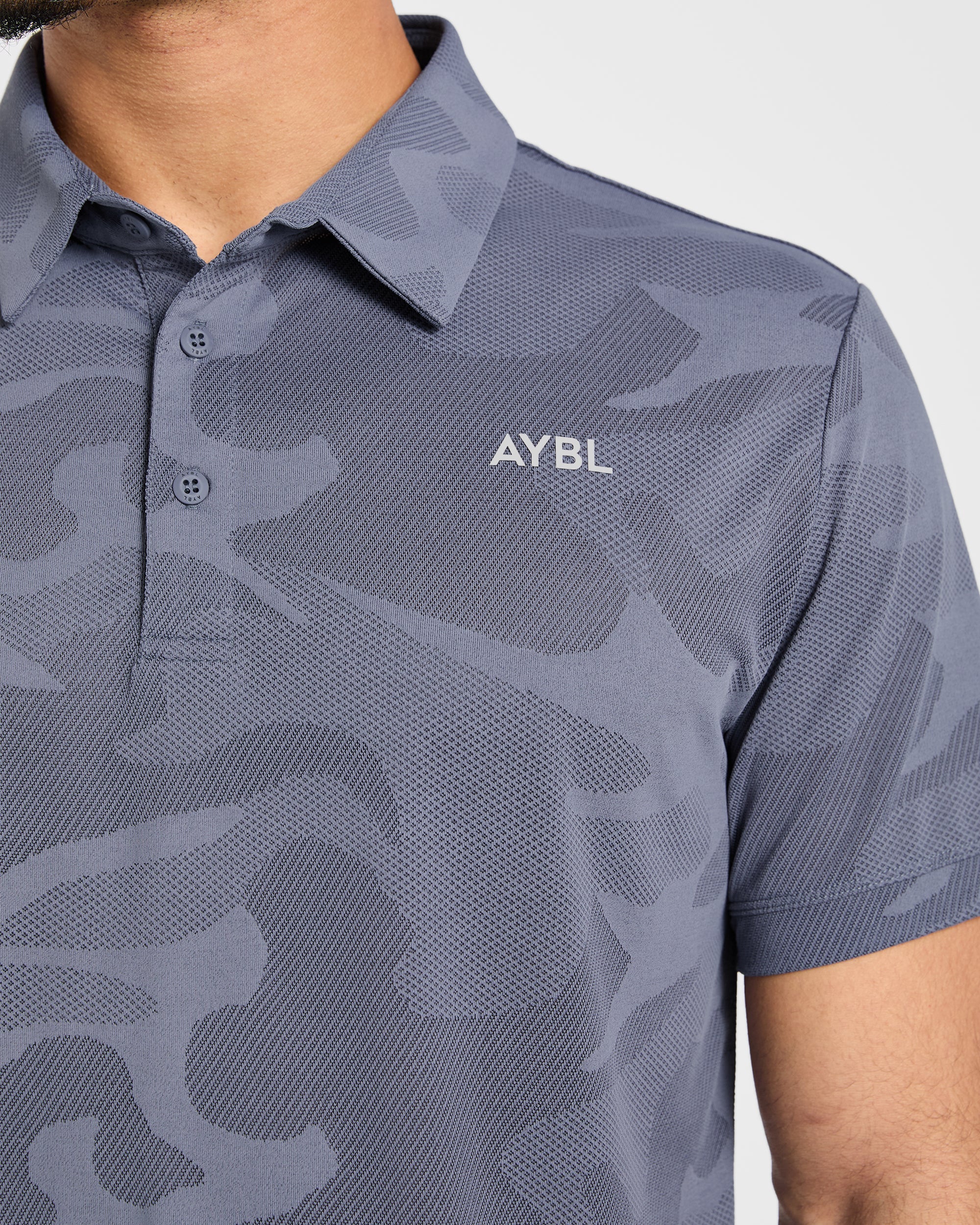 Camo Polo - Slate Blau - Image 5