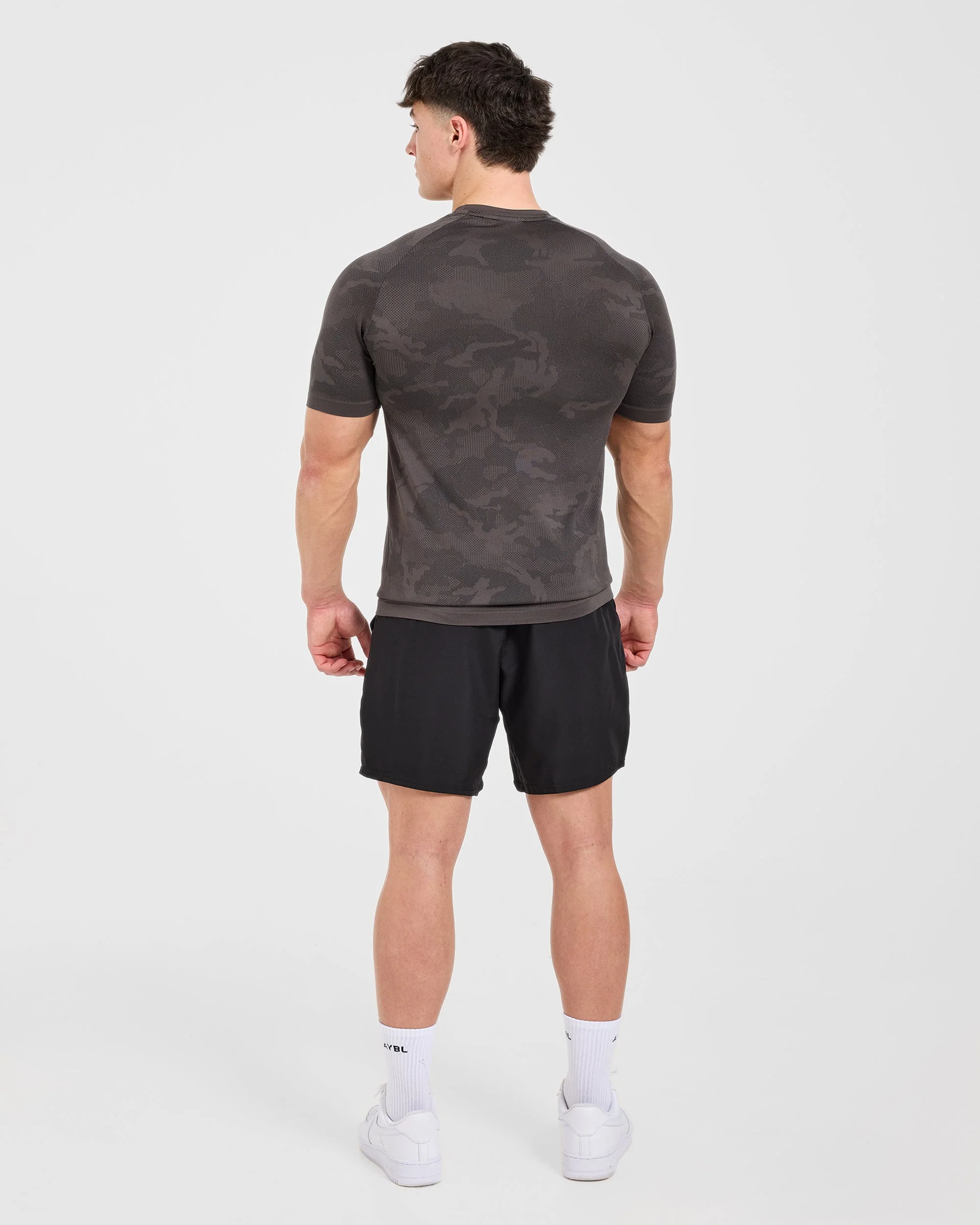 Camo Seamless T Shirt - Charcoal - Image 4