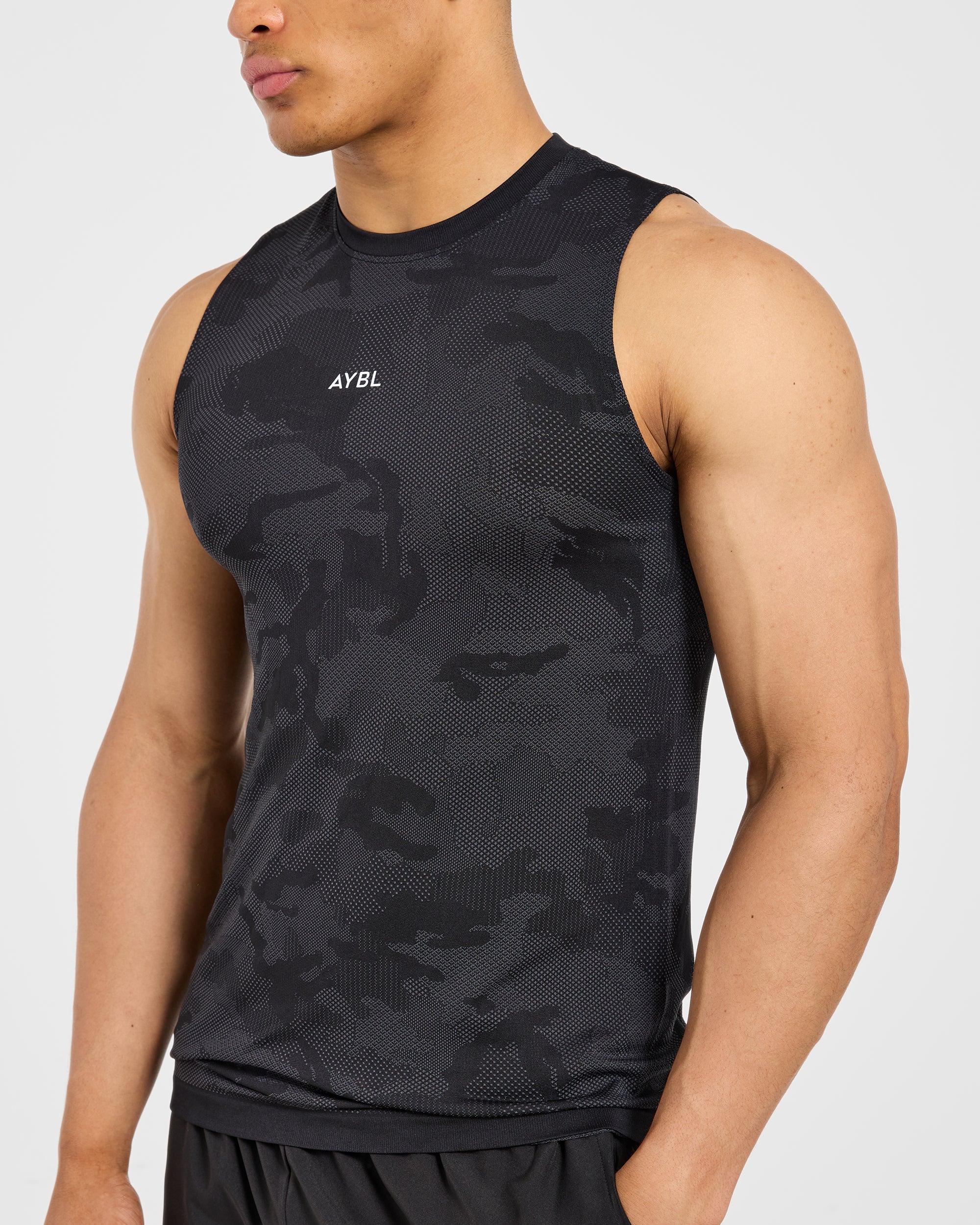 Camo Seamless Tank - Zwart - Image 6
