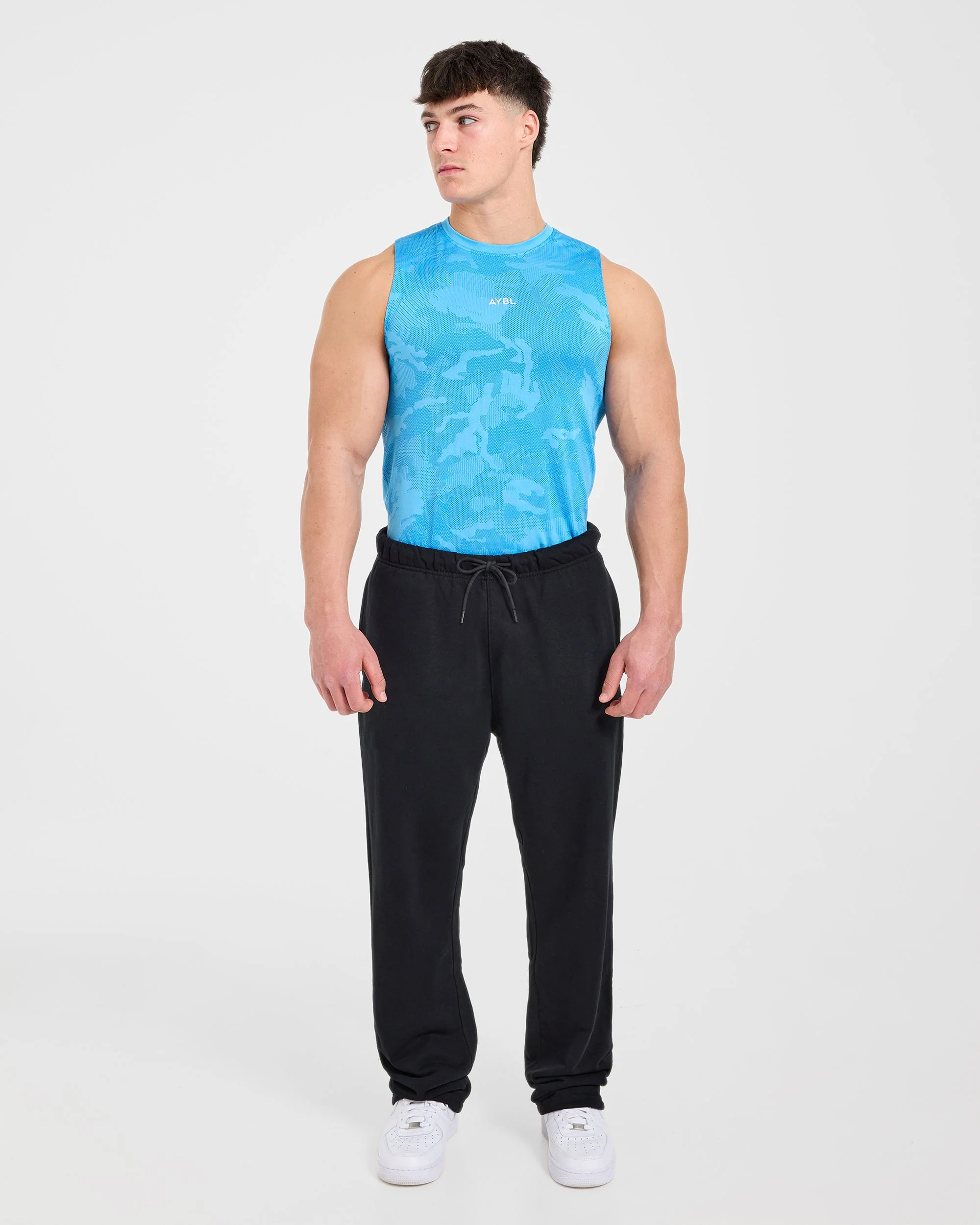 Camo Seamless Tank - Bright Aqua - Image 3