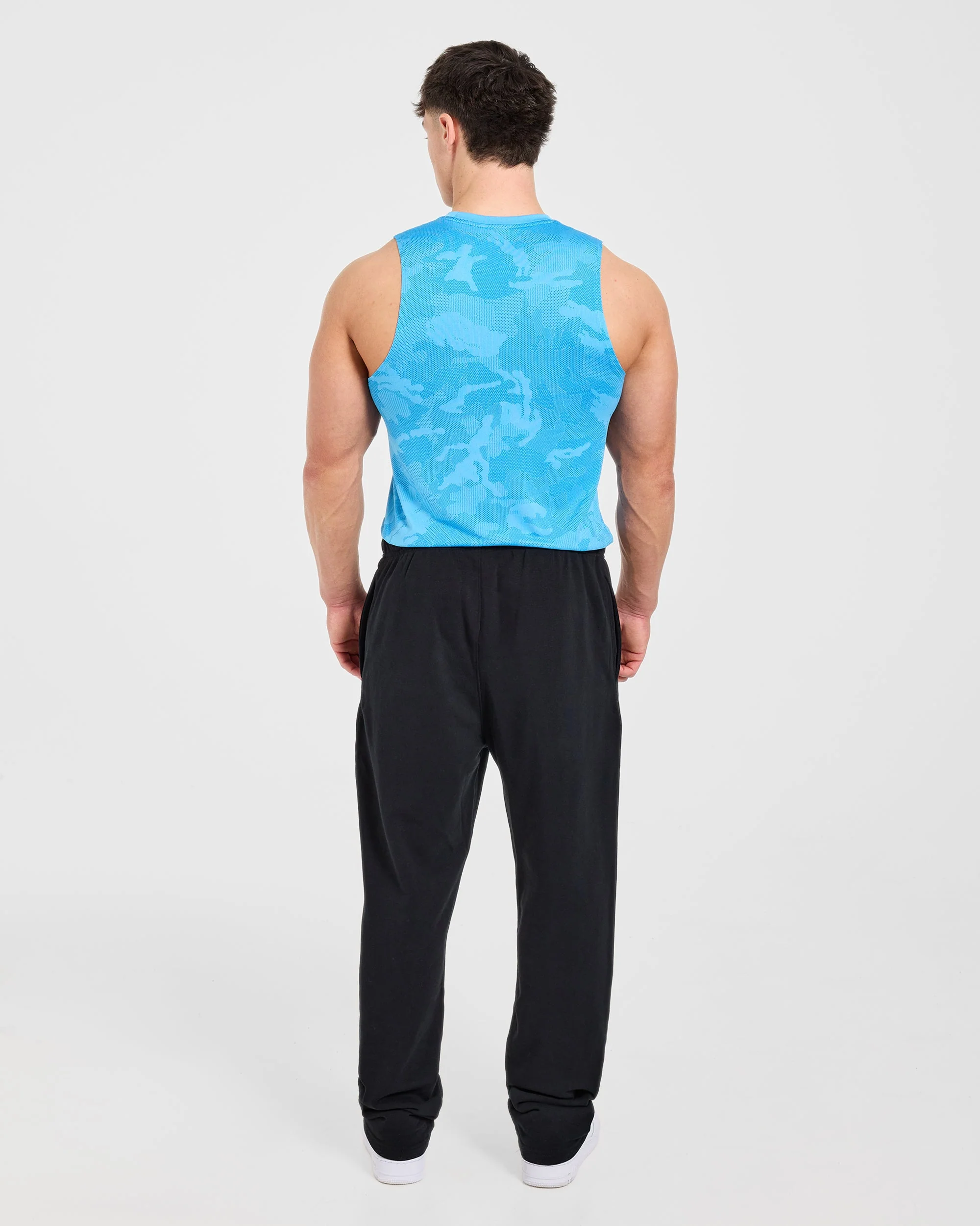 Camo Seamless Tank - Bright Aqua - Image 4