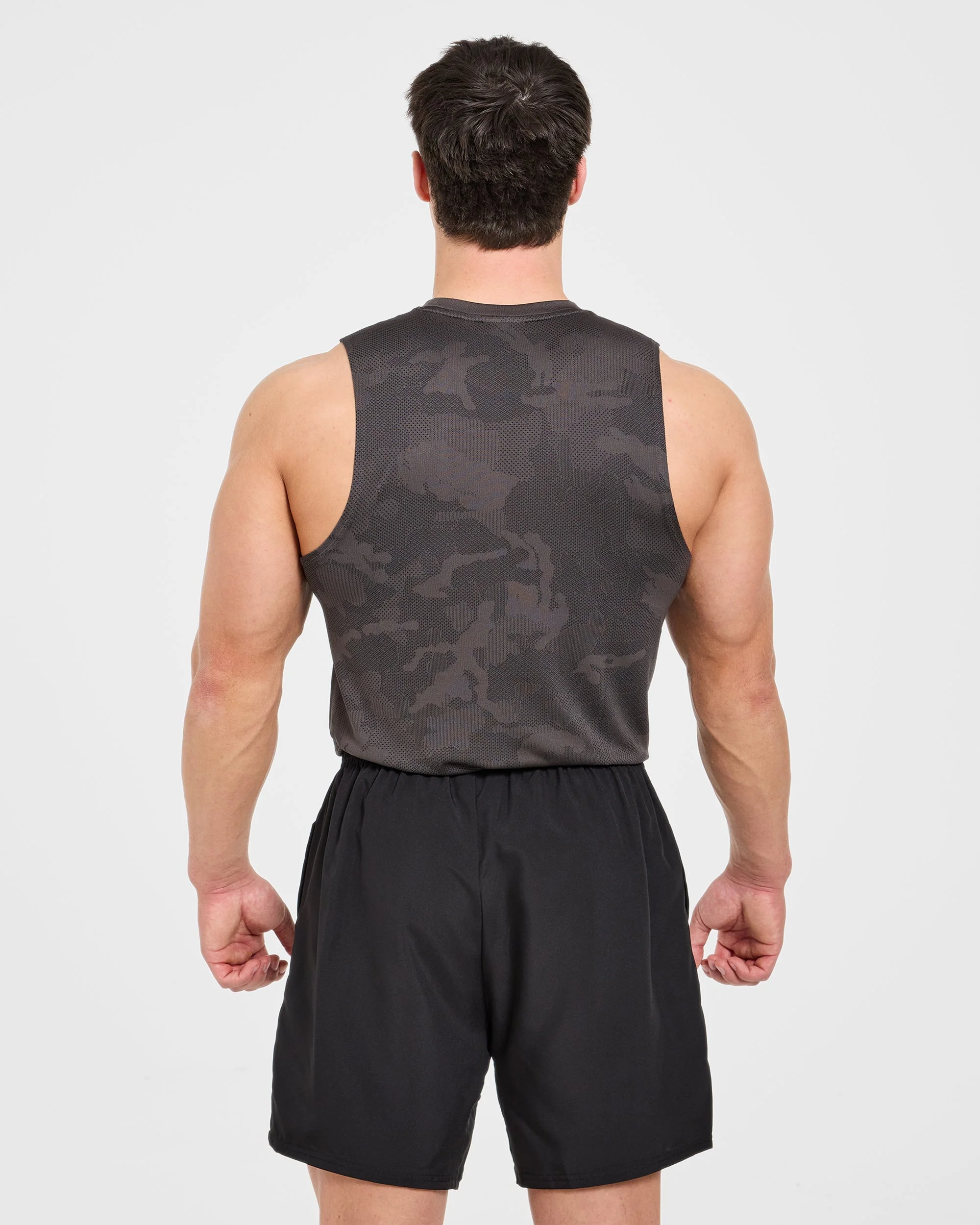 Camo Seamless Tank - Charcoal - Image 2
