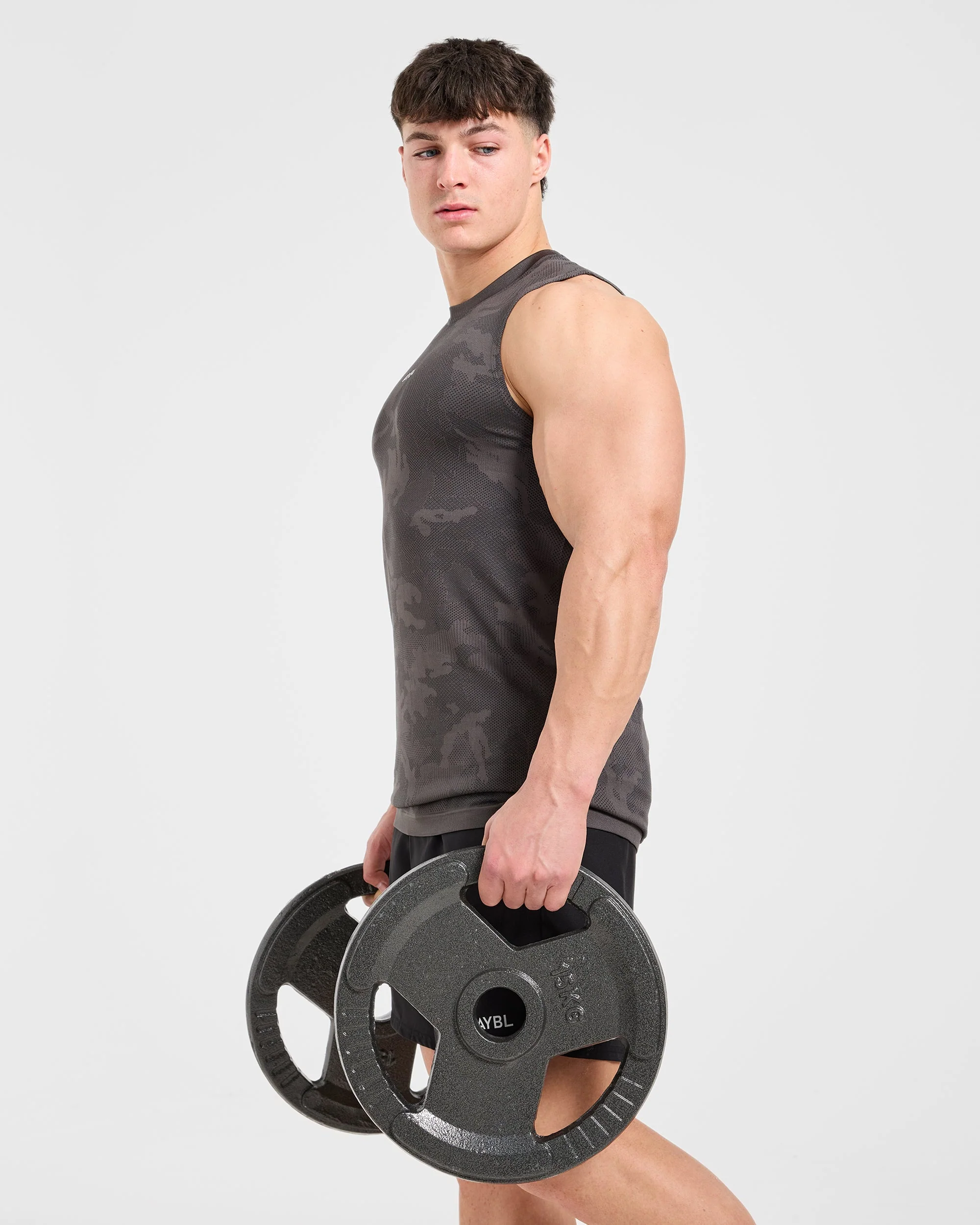 Camo Seamless Tank - Charcoal - Image 7