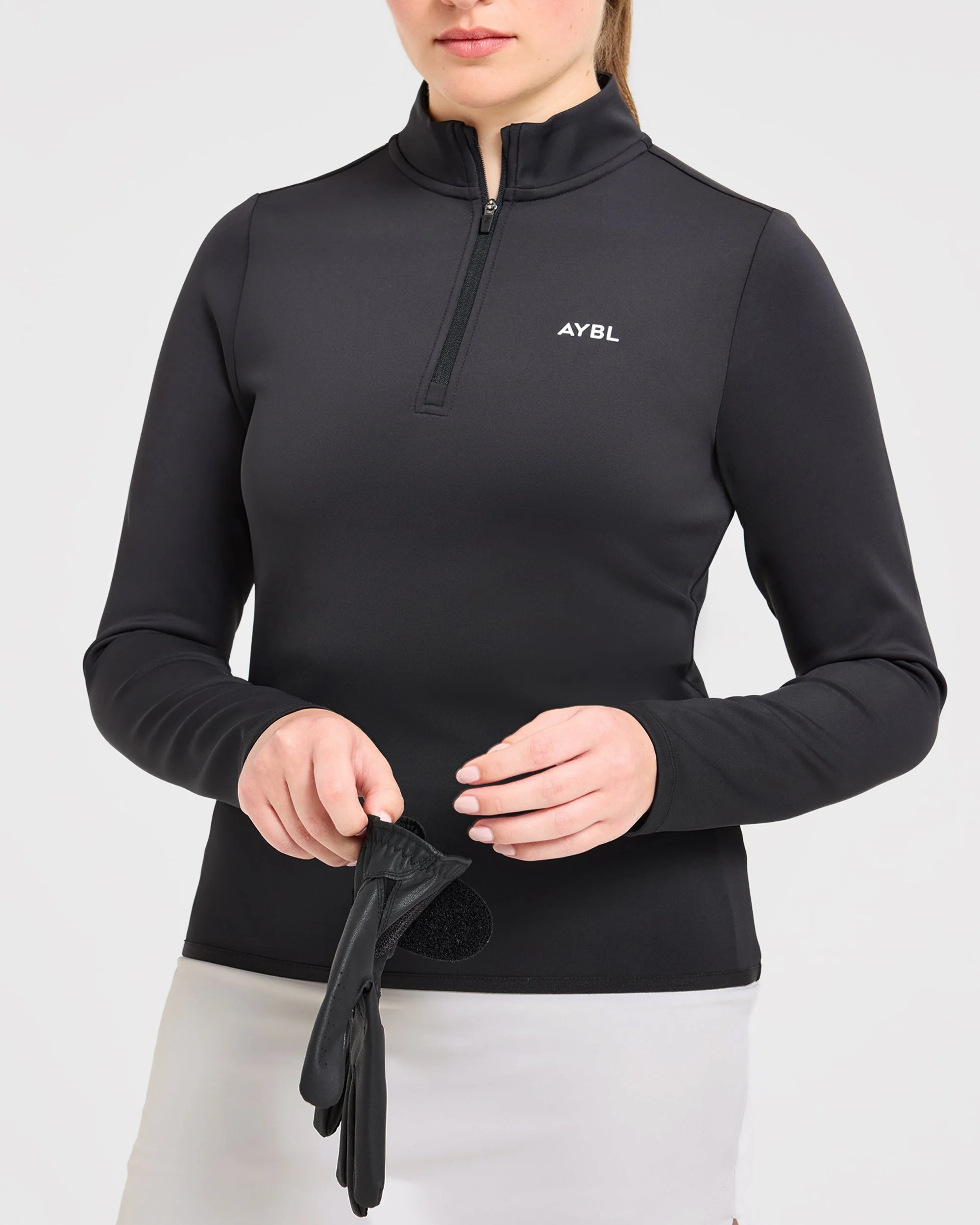 Classic 1/4 Zip Pullover - Zwart - Image 7