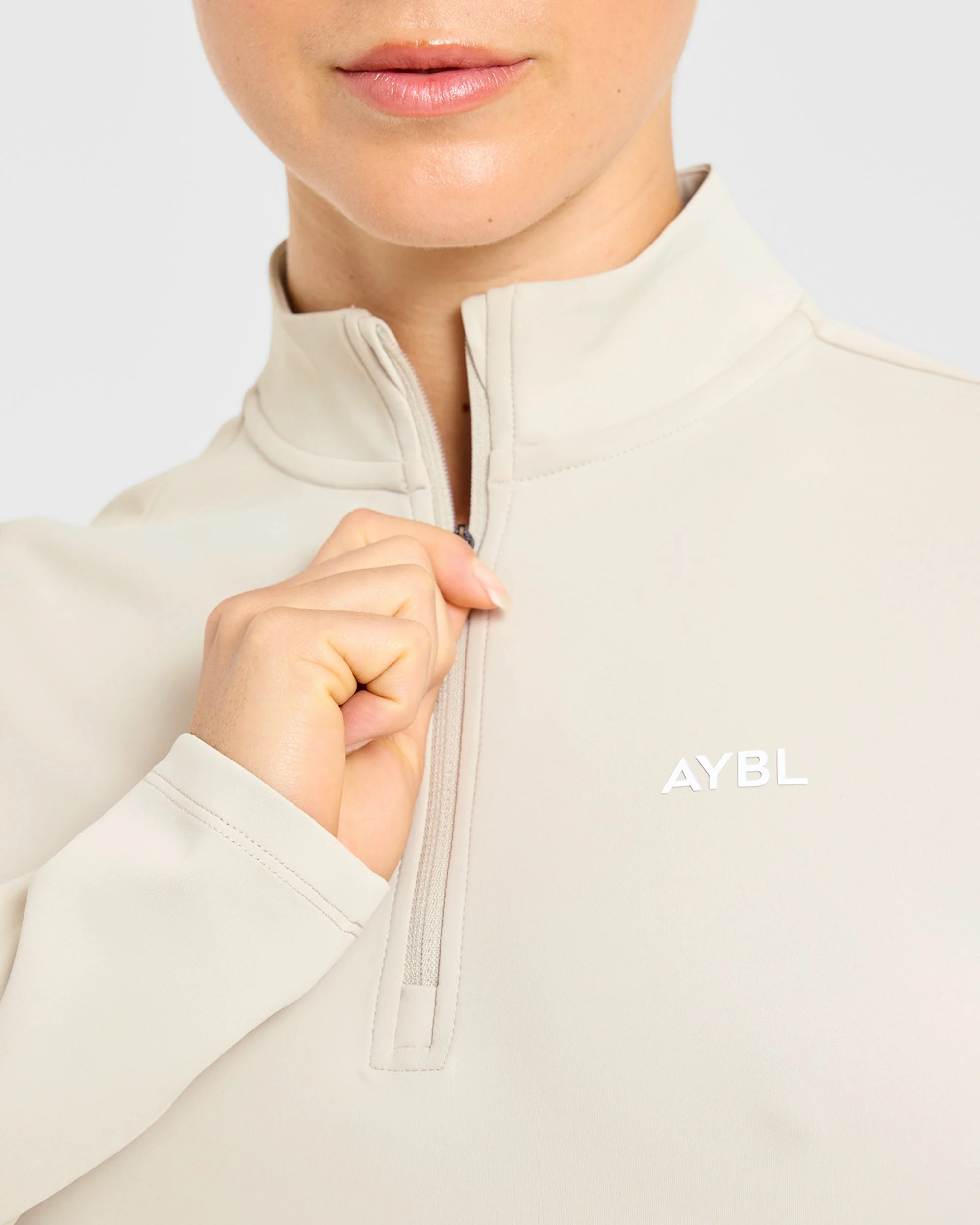 Classic 1/4 Zip Pullover - Sand - Image 5