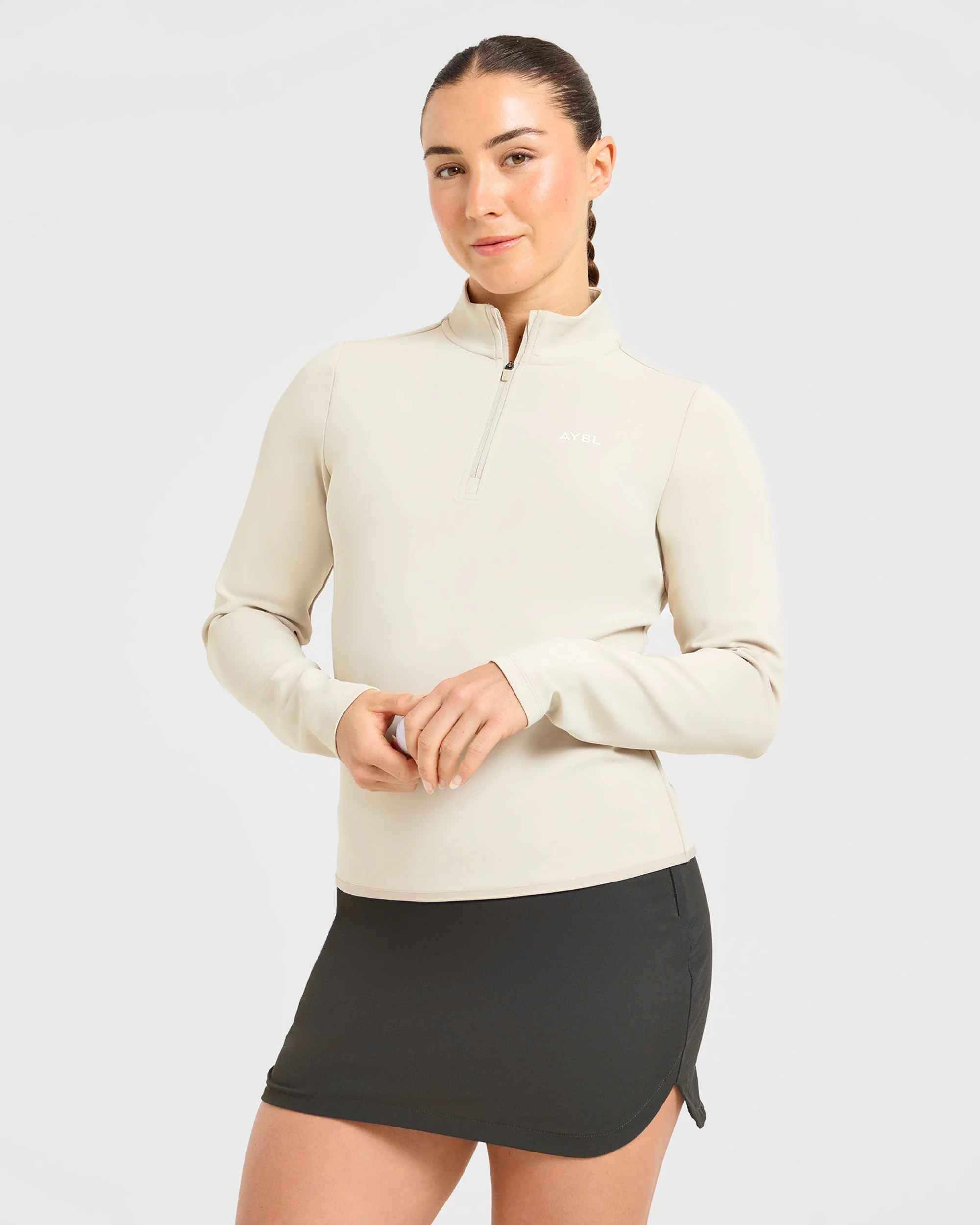 Classic 1/4 Zip Pullover - Sand - Image 7