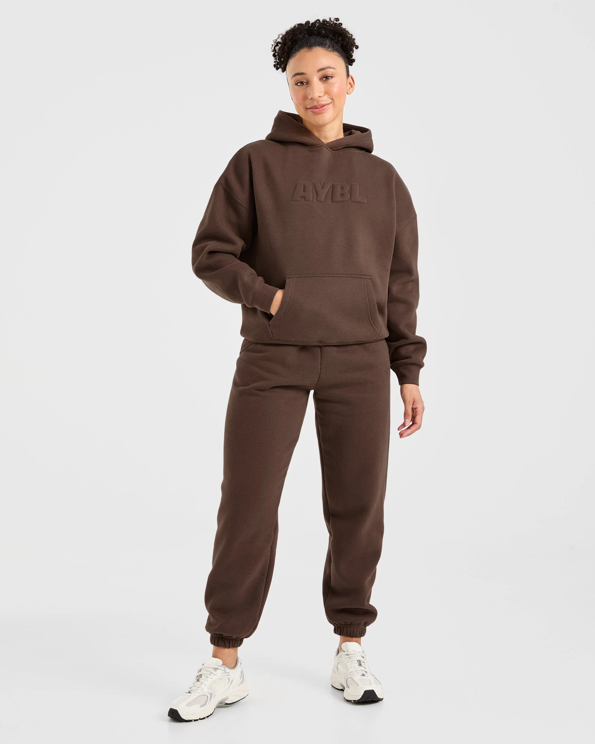 Classic Plush Oversized Hoodie - Bruin - Image 3
