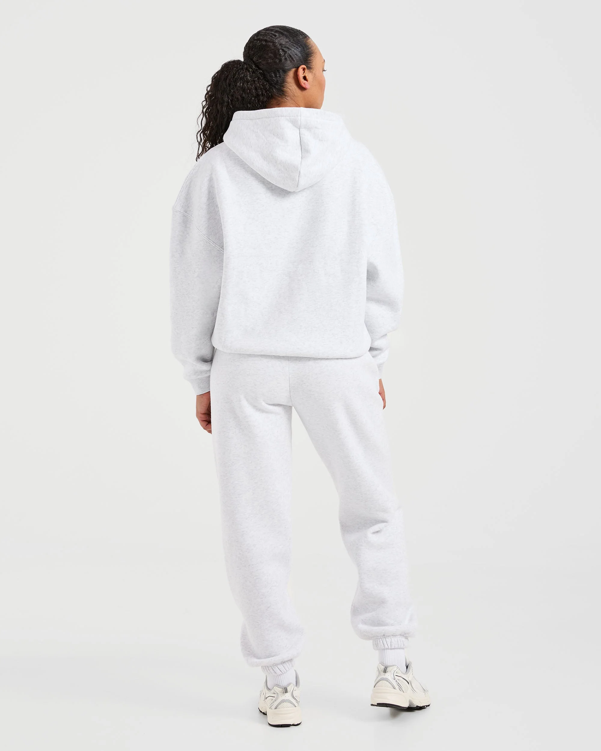Classic Plush Oversized Hoodie - Heather Grijs - Image 4