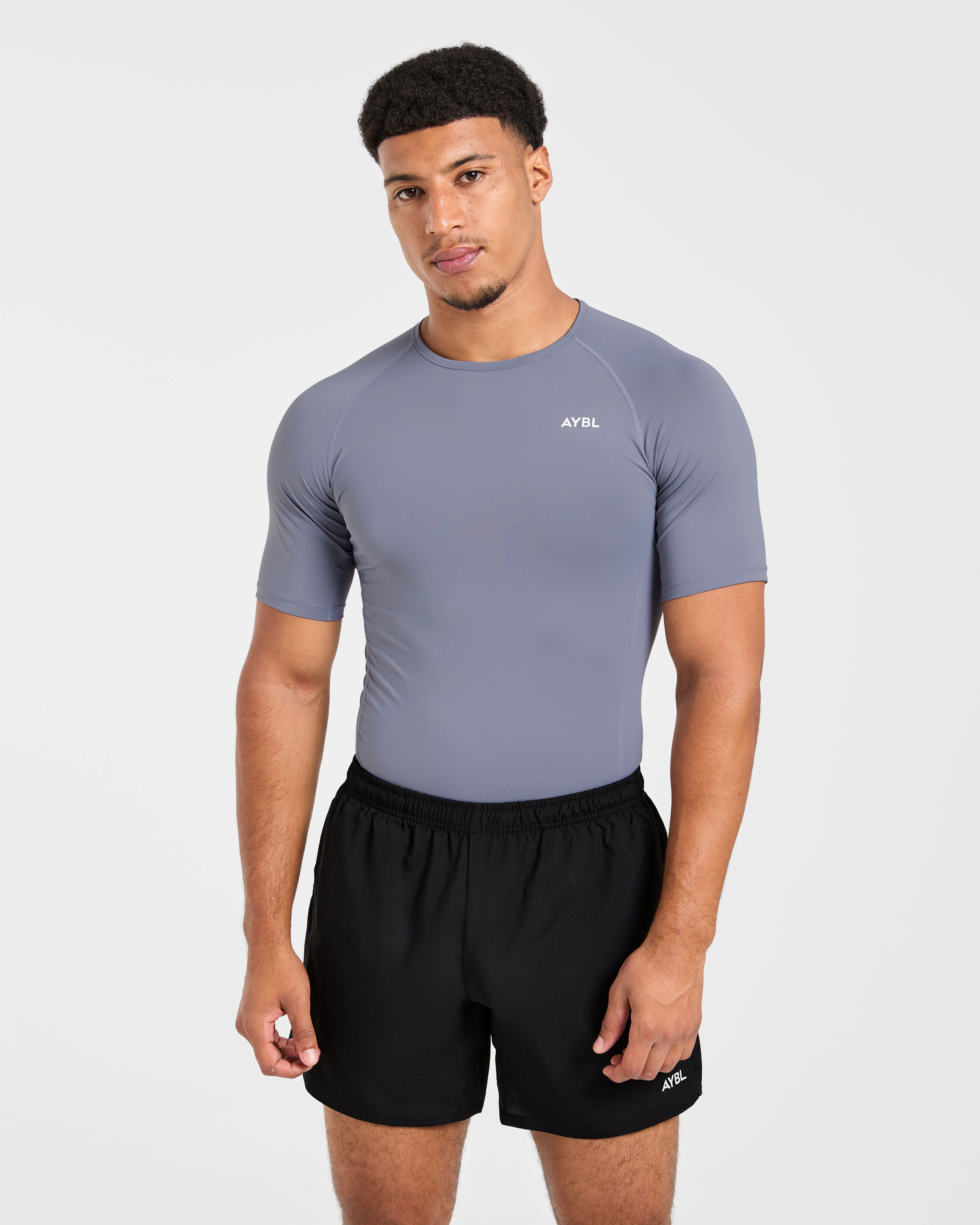 Compression T Shirt - Slate Grijs