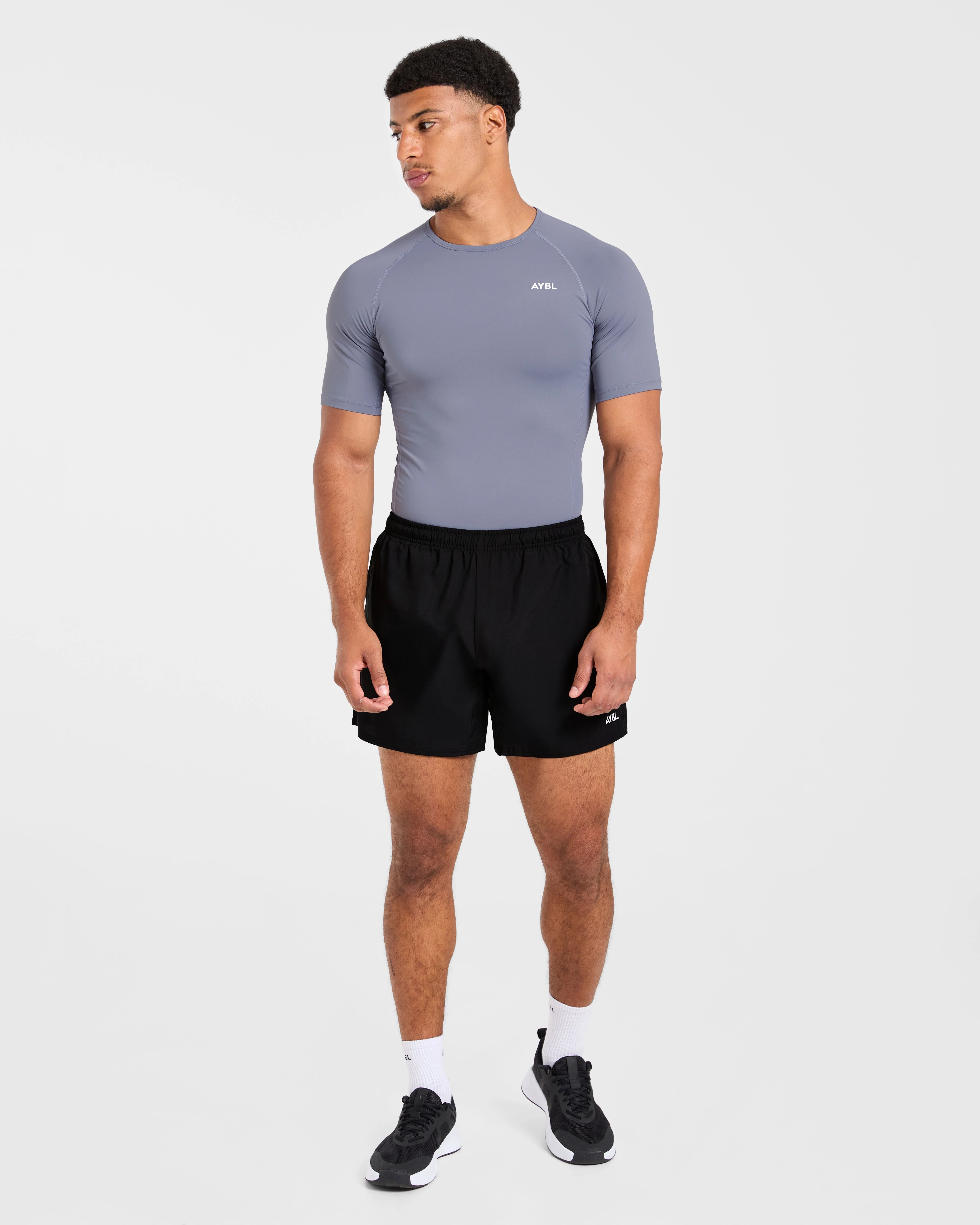 Compression T Shirt - Slate Grijs - Image 3