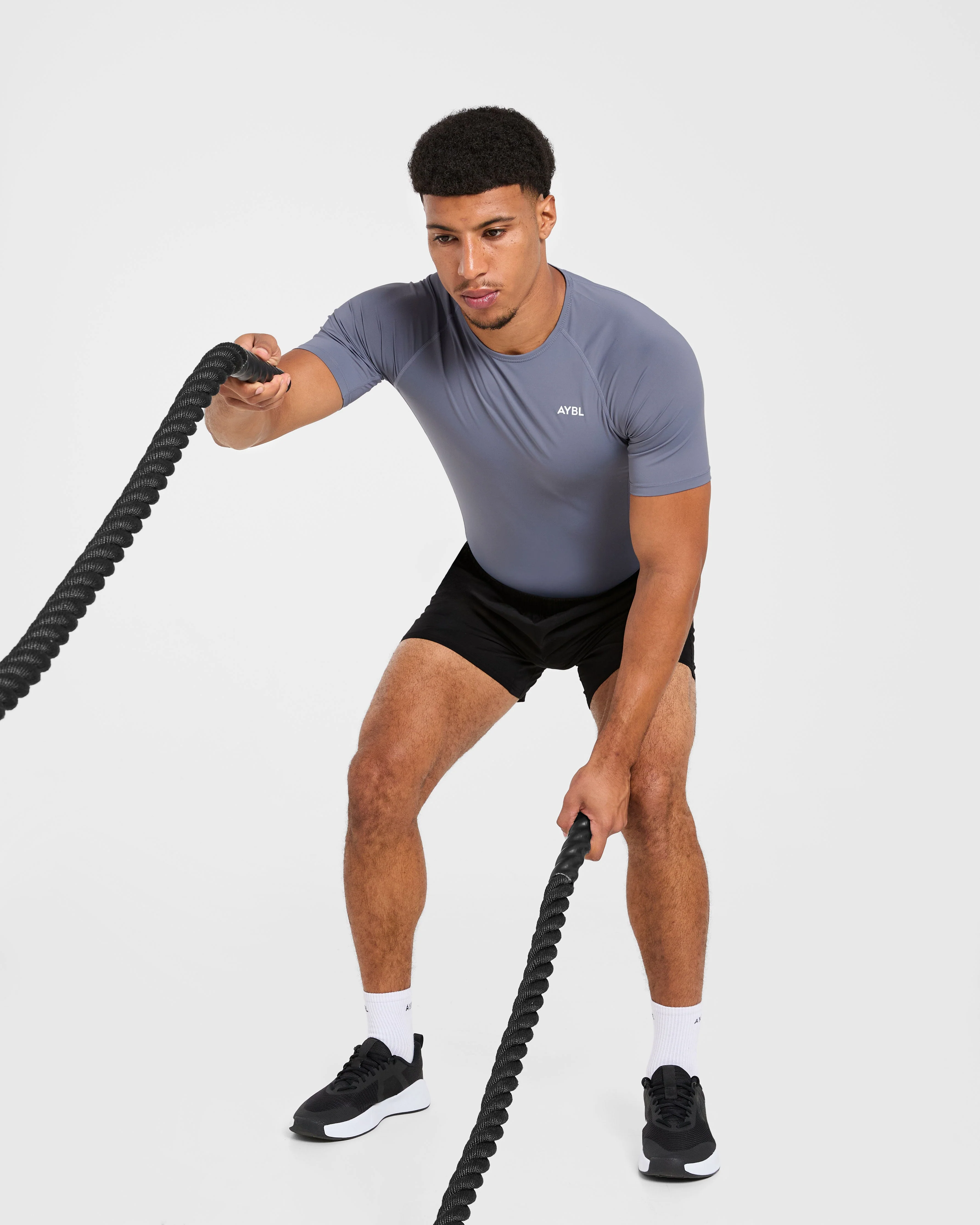 Compression T Shirt - Slate Grijs - Image 8