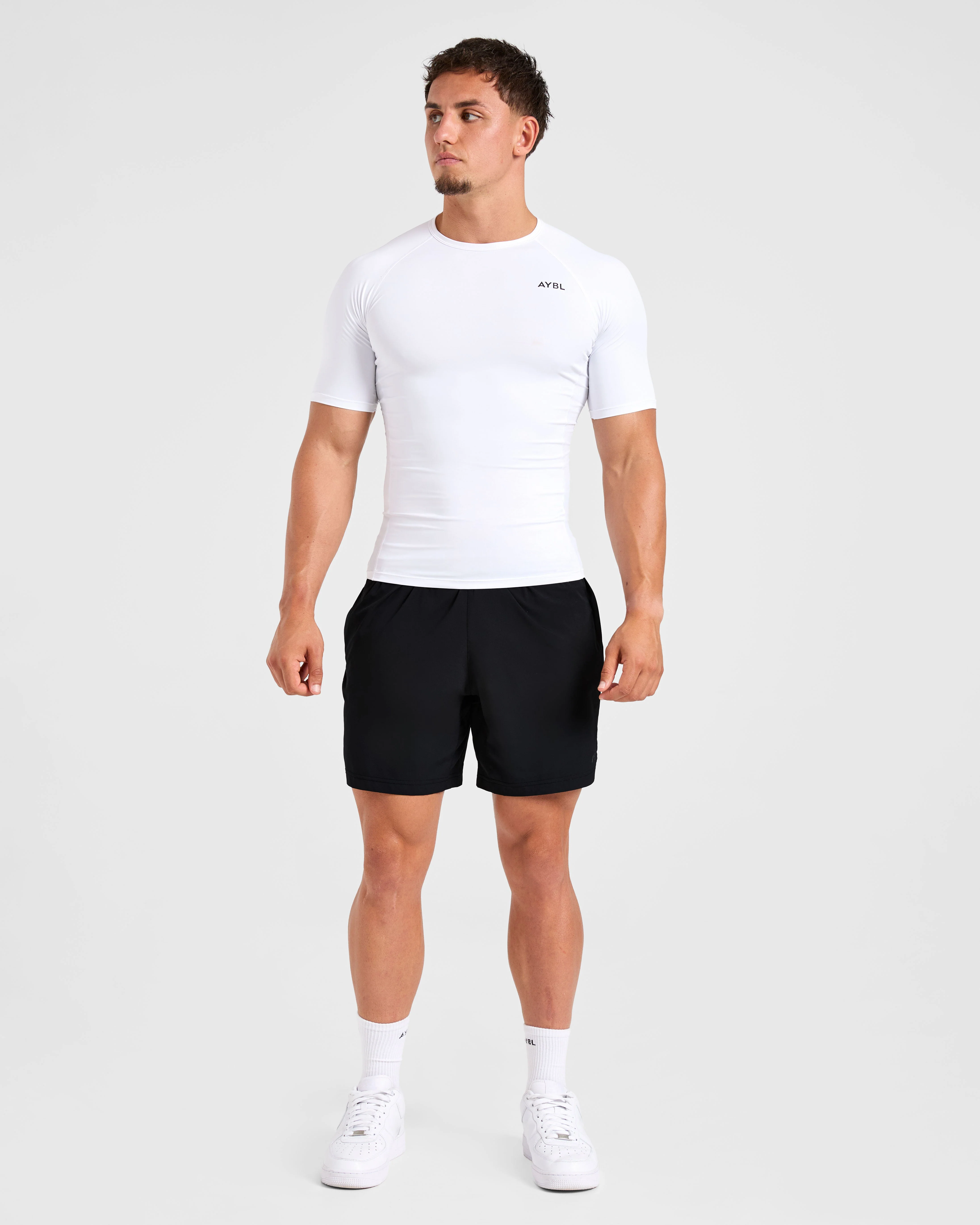 Compression T Shirt - Wit - Image 3