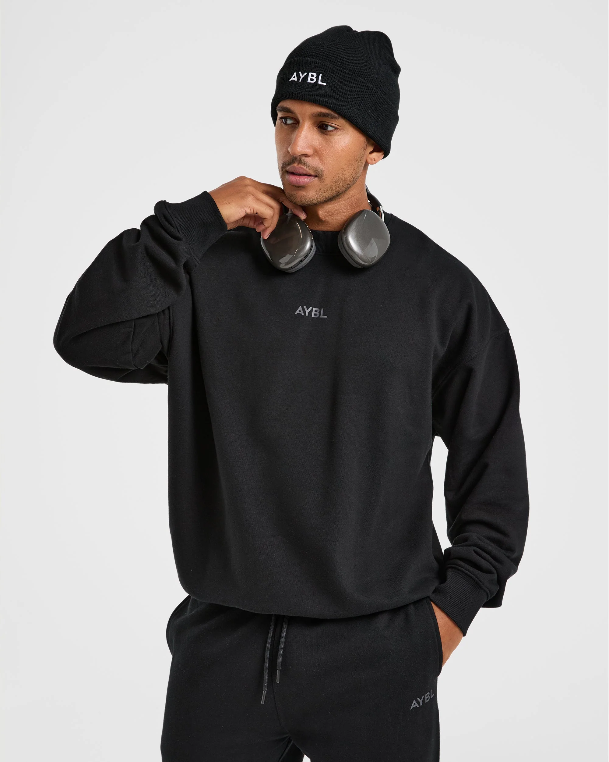Craft Oversized Sweater - Zwart - Image 8