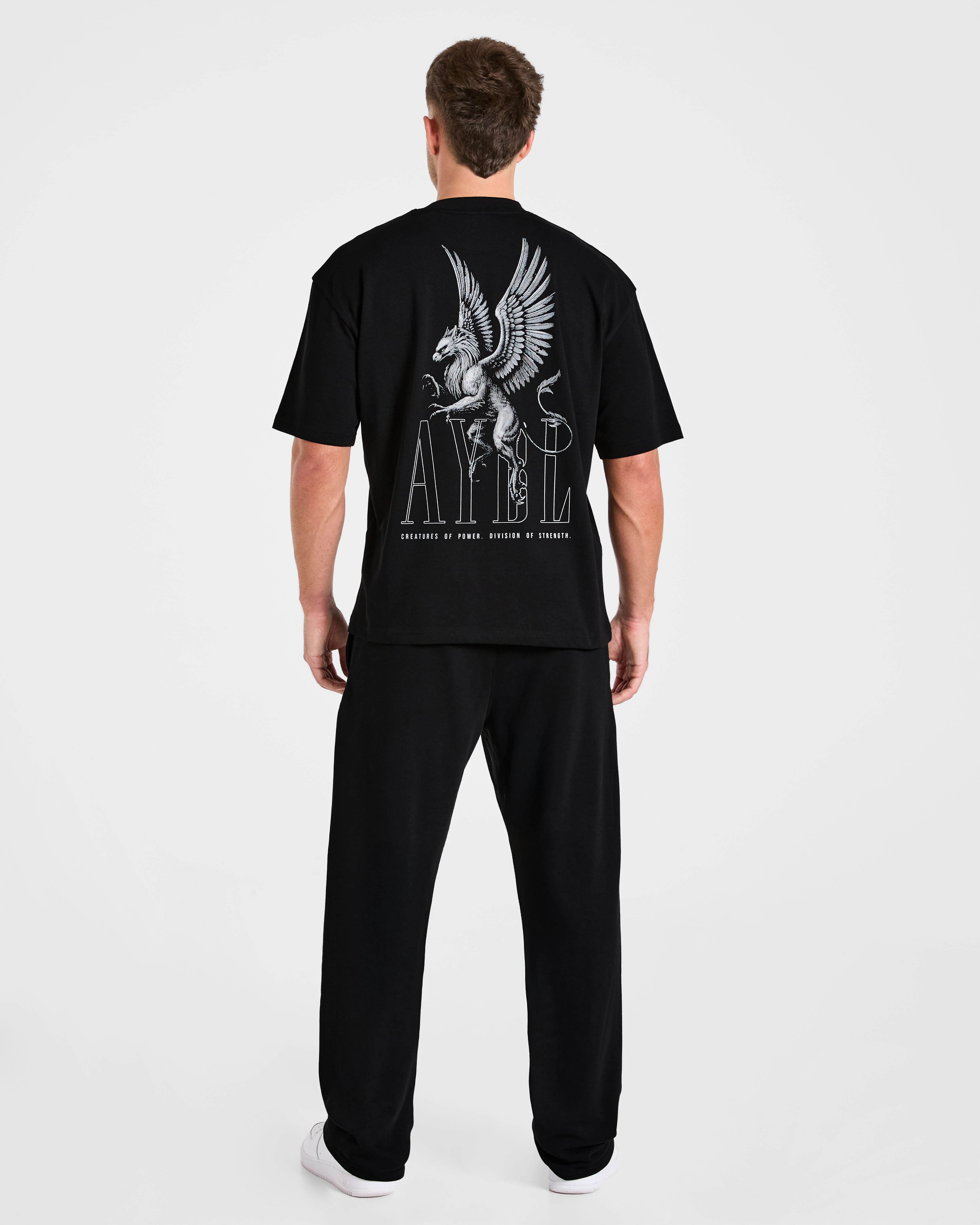 Creatures Of Power Oversized T Shirt - Zwart - Image 4