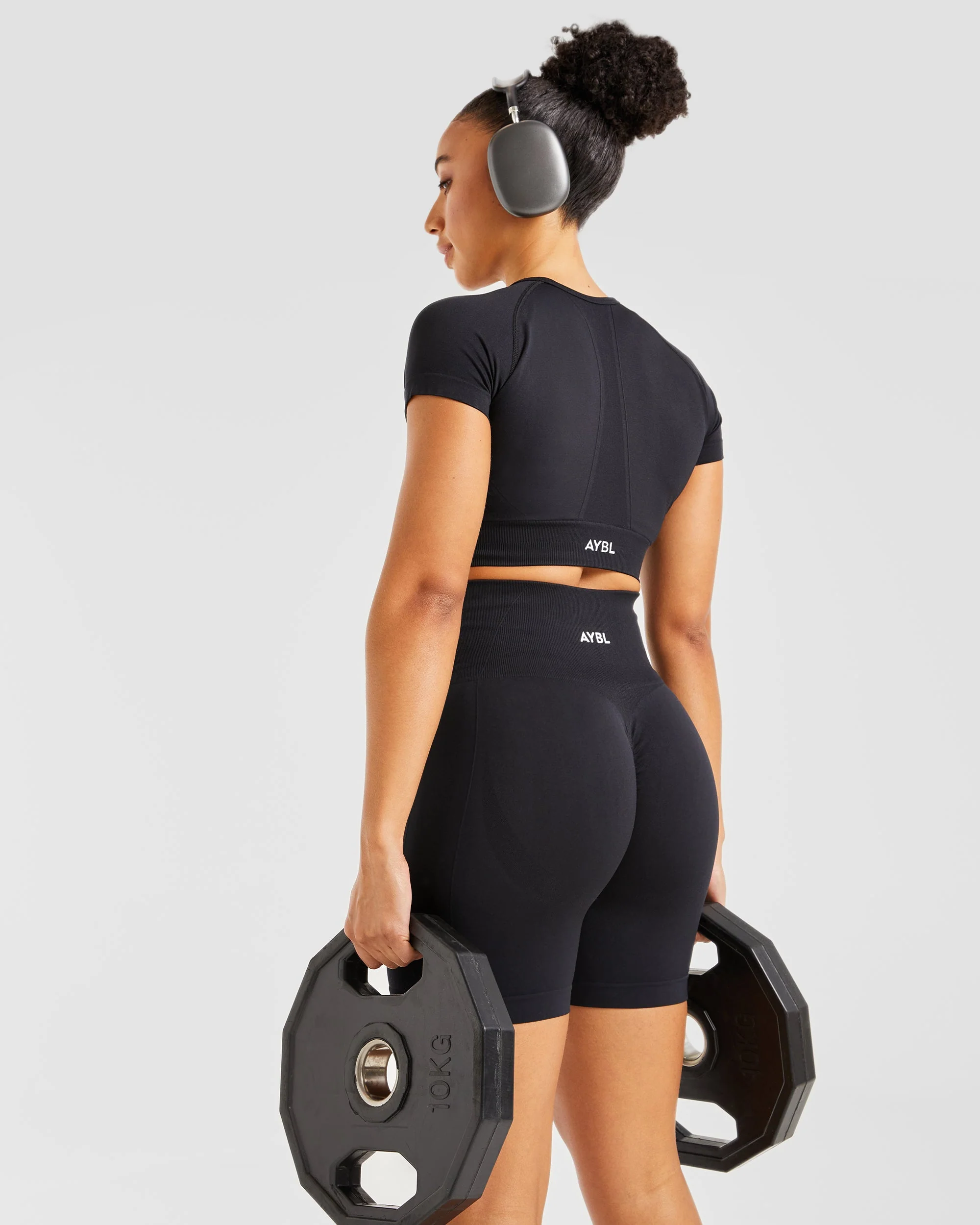 Empower Seamless Crop Top - Zwart - Image 7