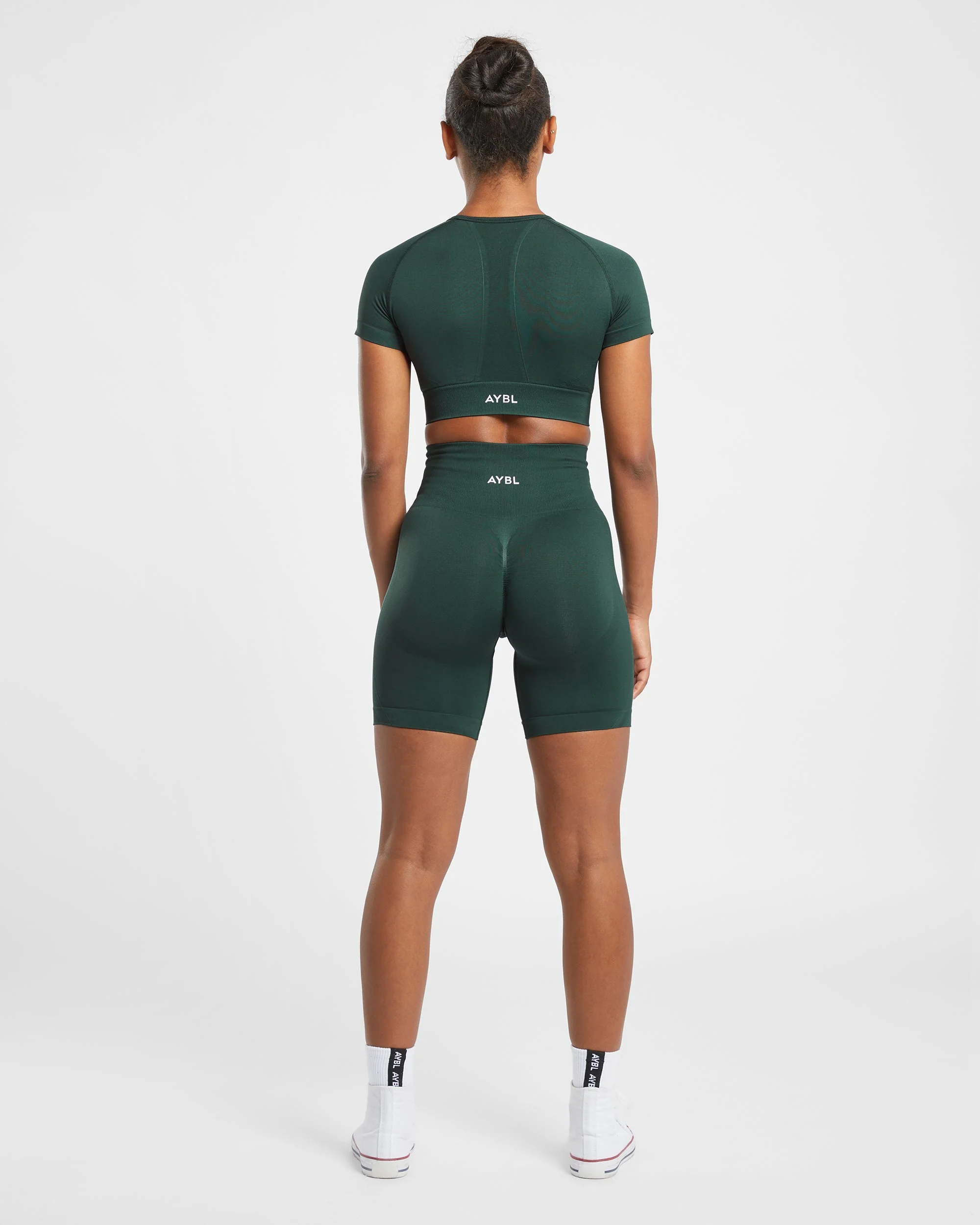 Empower Seamless Crop Top - Dark Groen - Image 4