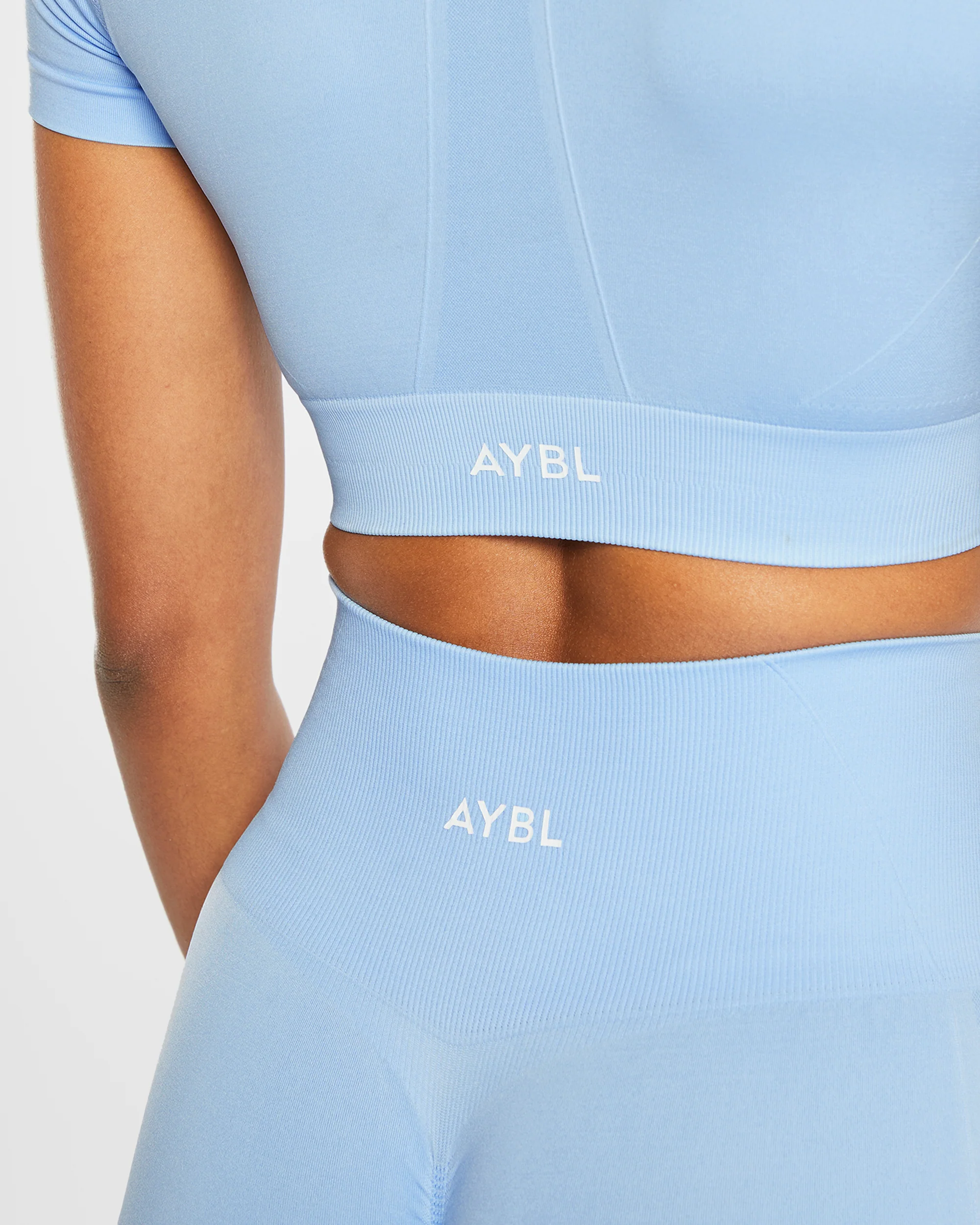 Empower Seamless Crop Top - Sky Blauw - Image 6