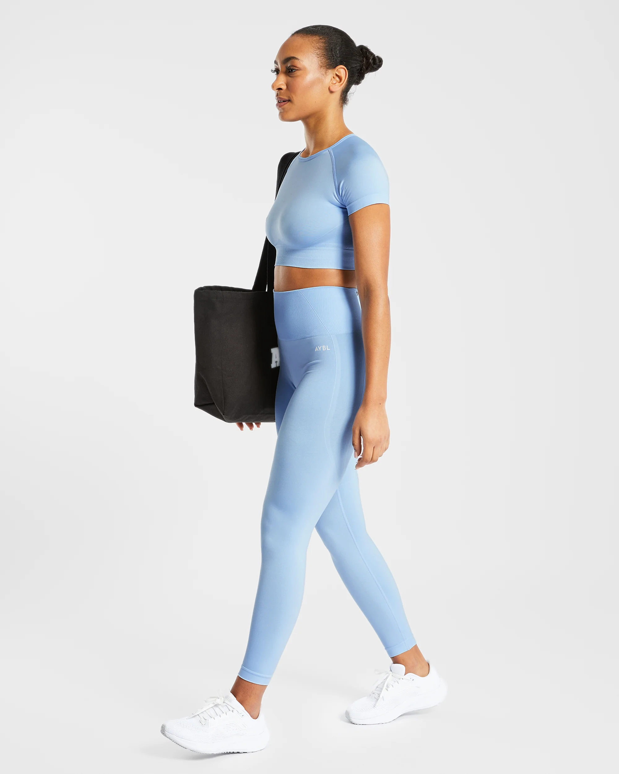 Empower Seamless Crop Top - Sky Blauw - Image 8