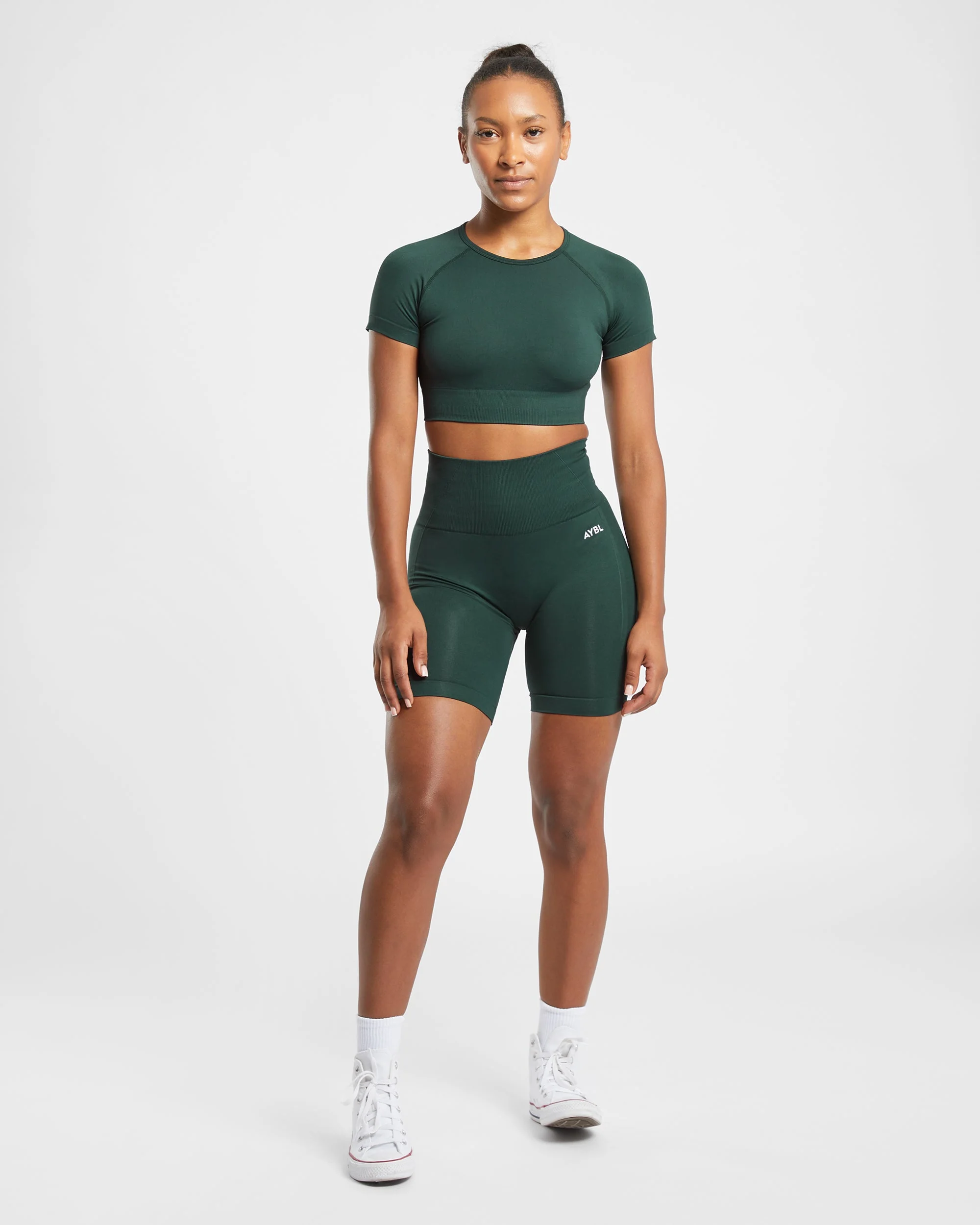 Empower Seamless Cycling Shorts - Dark Groen - Image 3