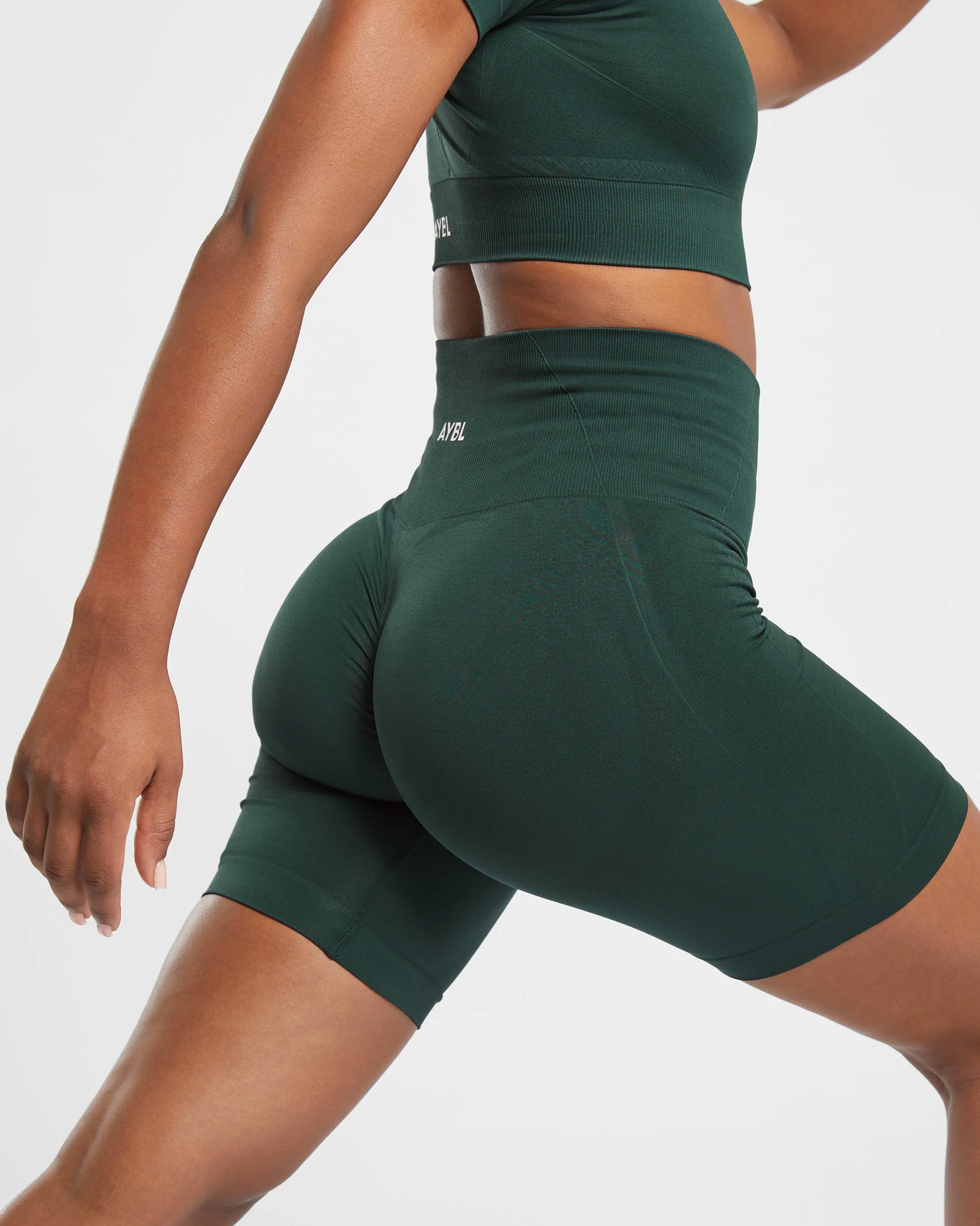 Empower Seamless Cycling Shorts - Dark Groen - Image 6