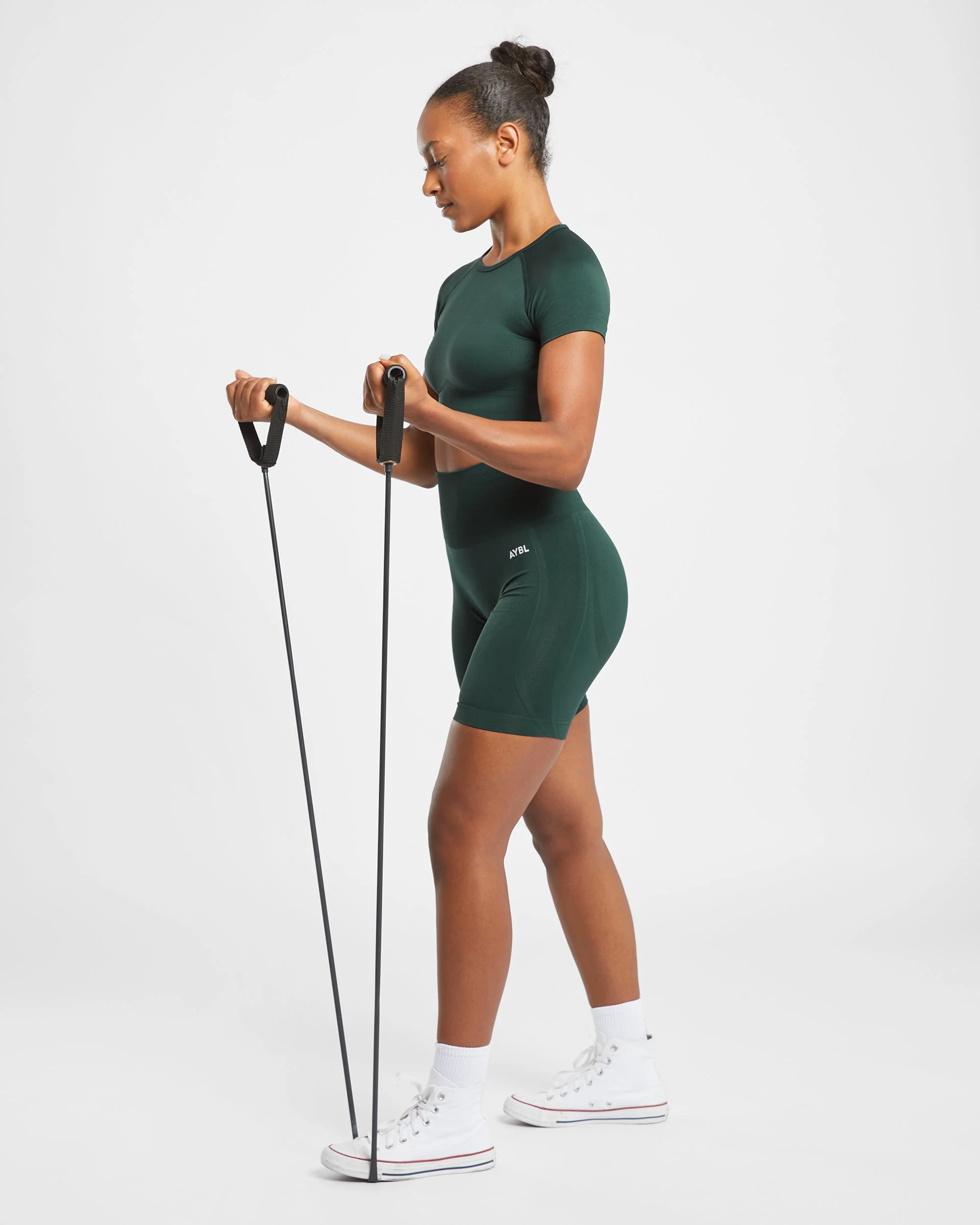 Empower Seamless Cycling Shorts - Dark Groen - Image 7