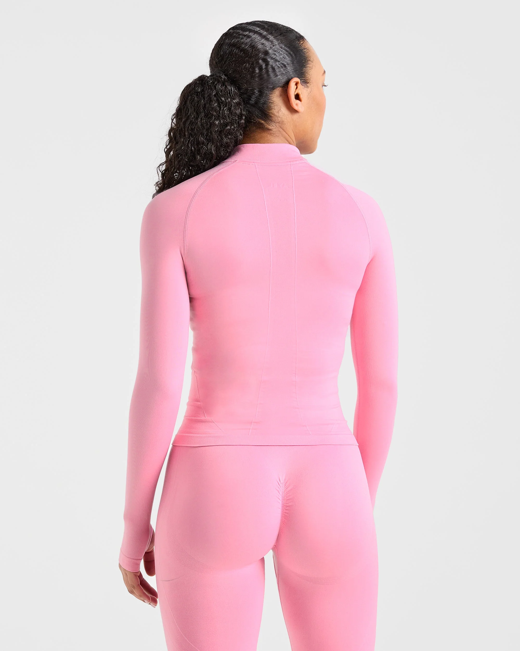 Empower Seamless Full Zip Jacket - Baby Roze - Image 2