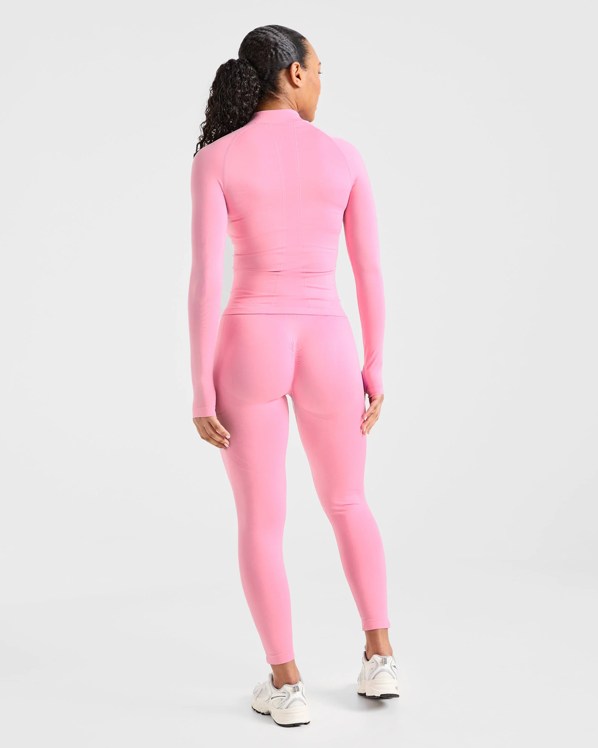 Empower Seamless Full Zip Jacket - Baby Roze - Image 3