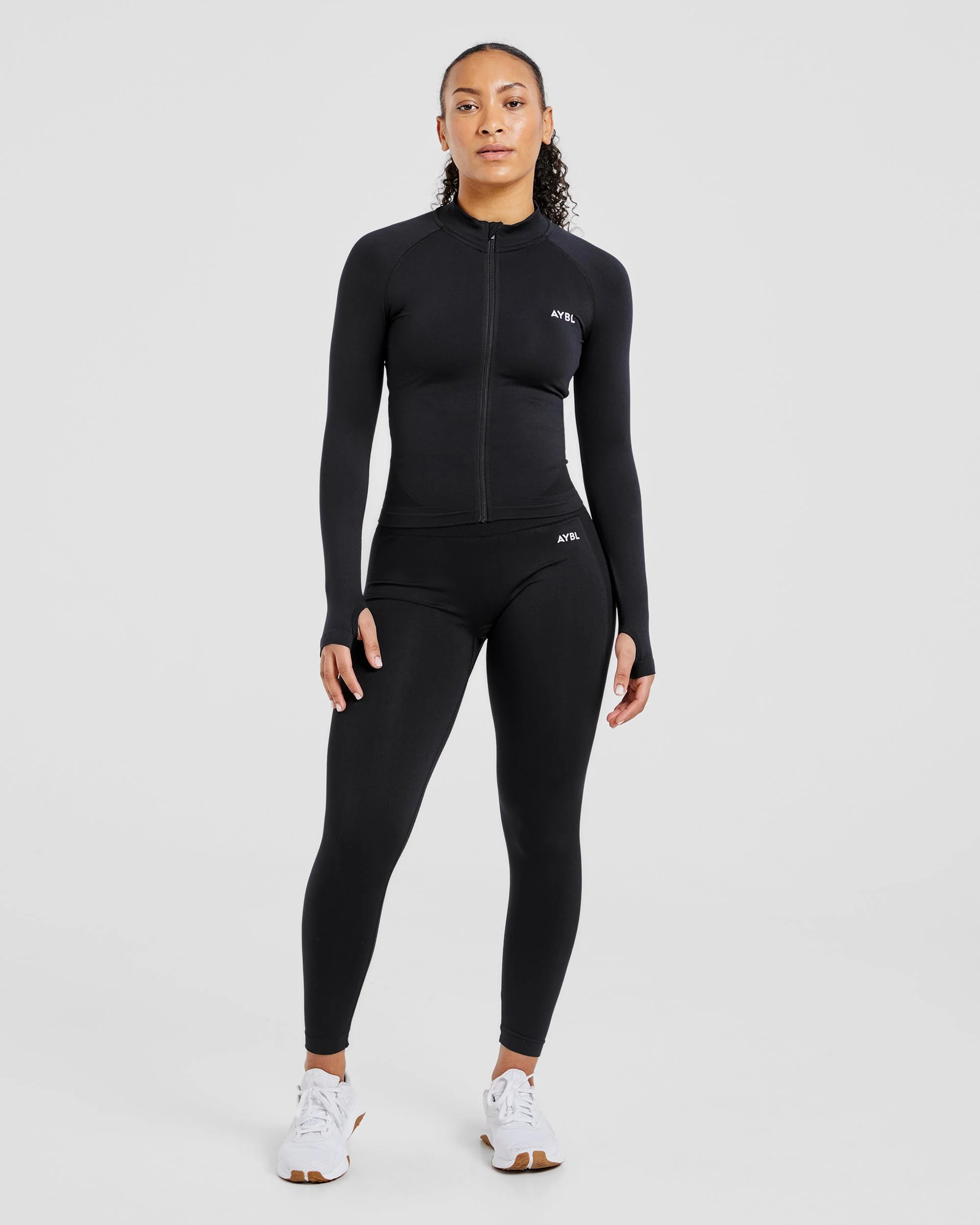 Empower Seamless Full Zip Jacket - Zwart - Image 3