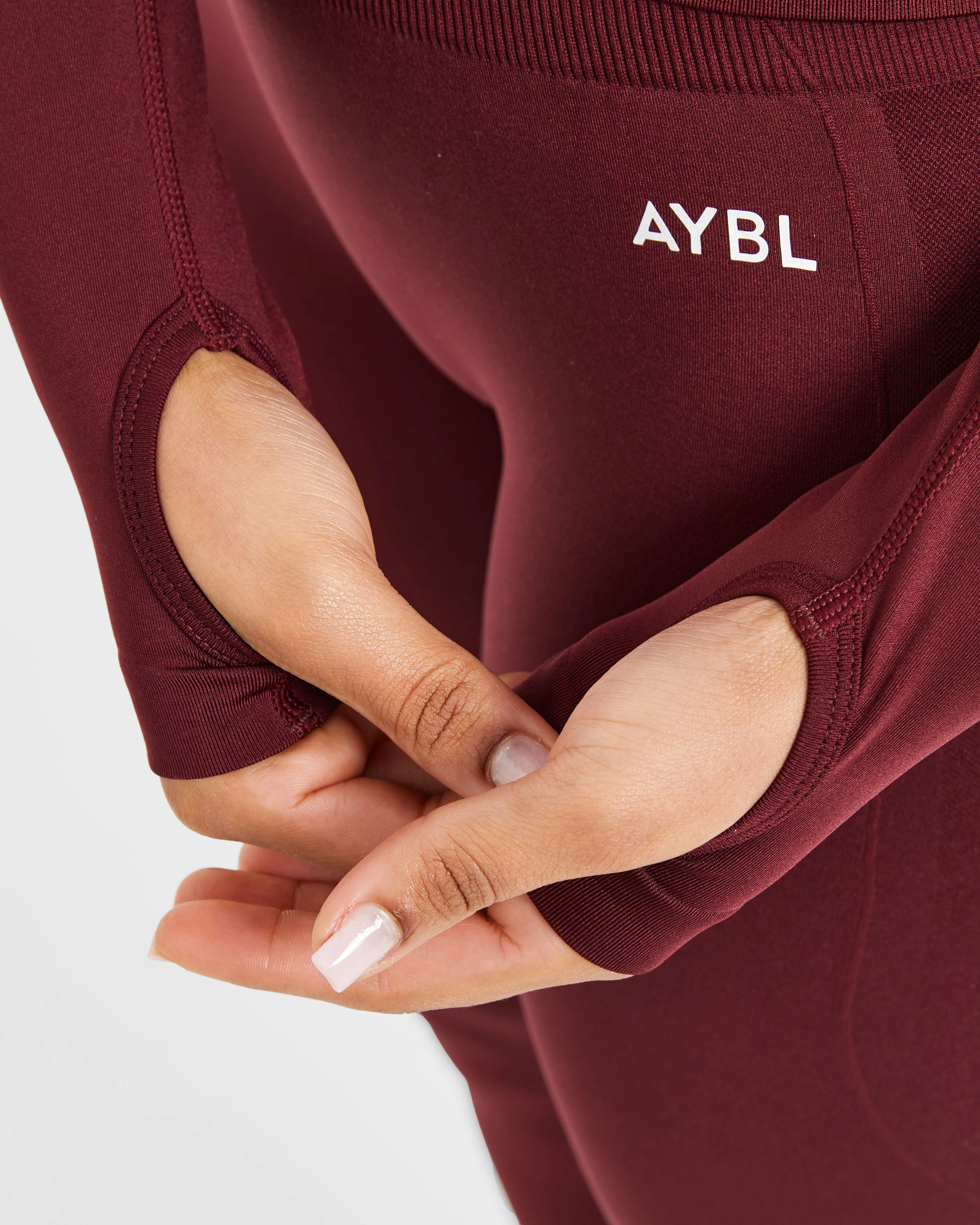 Empower Seamless Full Zip Jacket - Rood Wine - Image 6