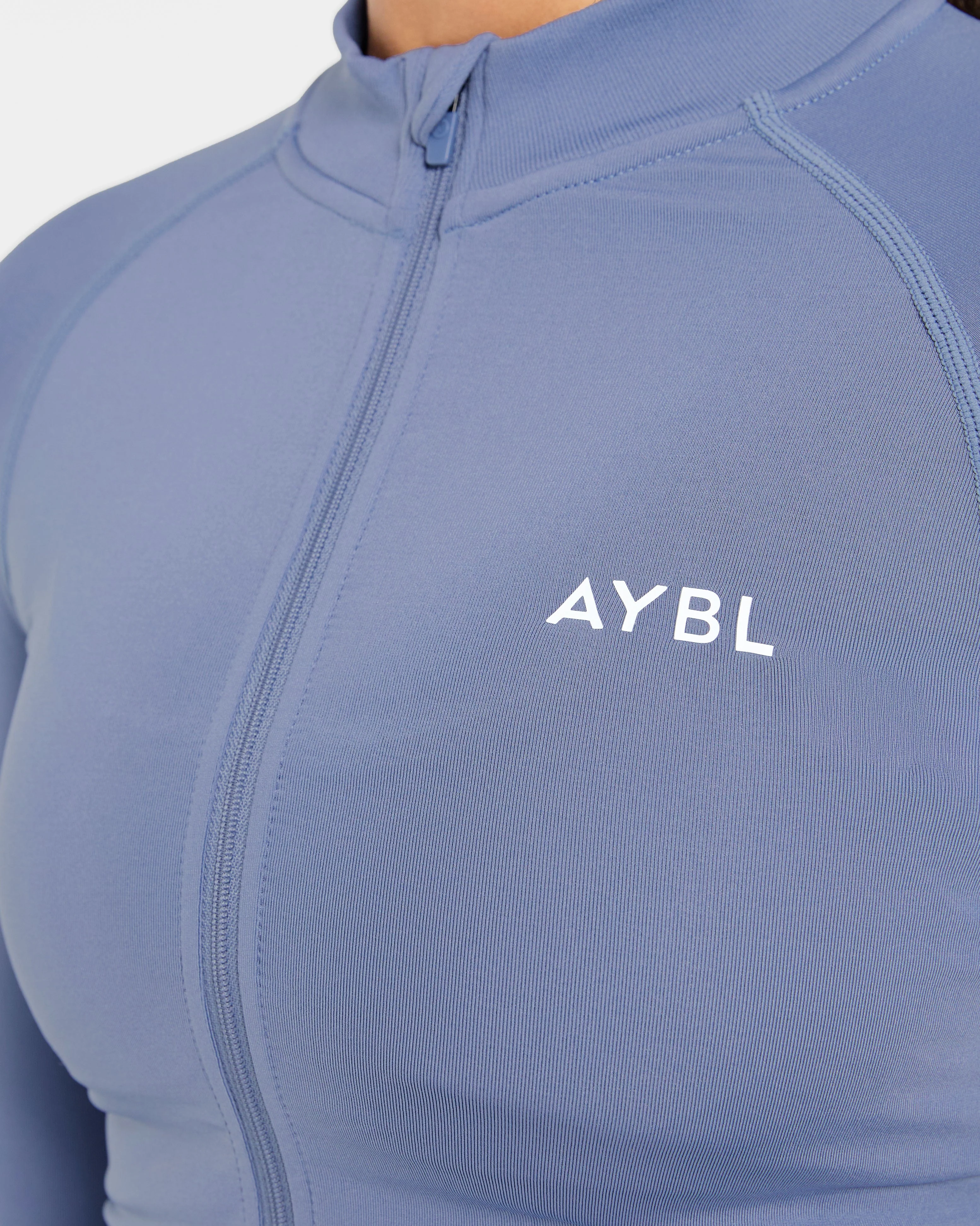 Empower Seamless Full Zip Jacket - Slate Blauw - Image 5