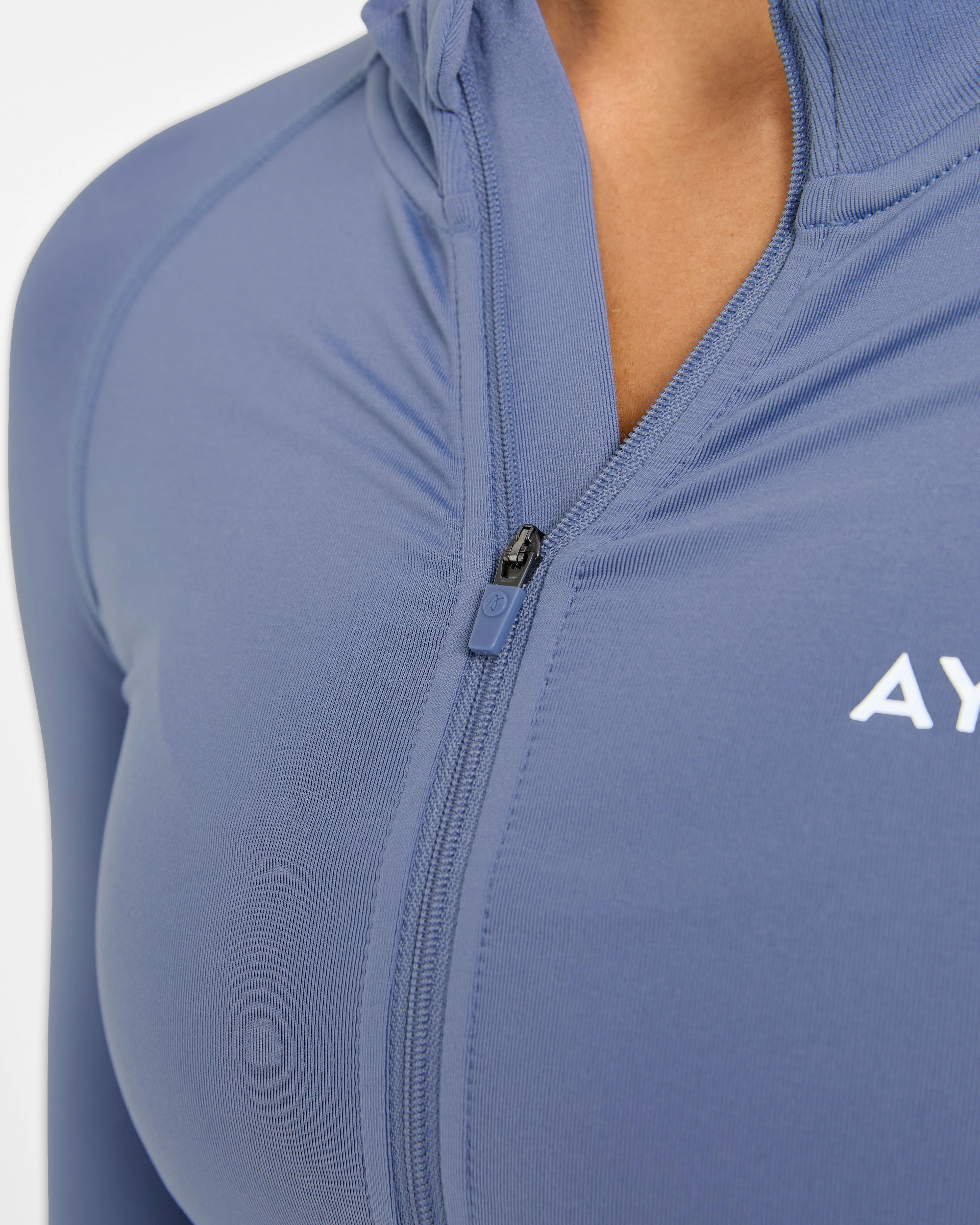 Empower Seamless Full Zip Jacket - Slate Blauw - Image 6