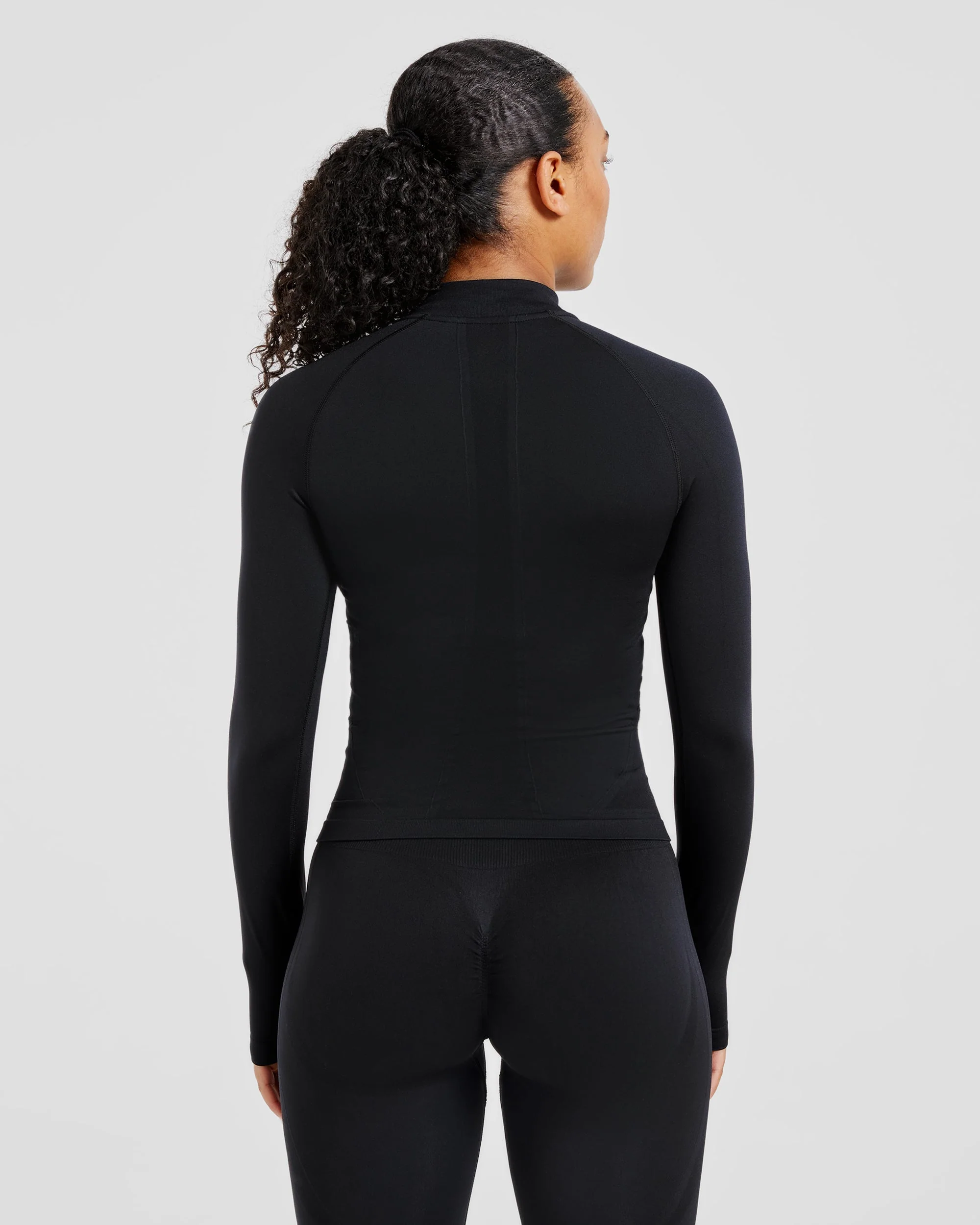 Empower Seamless 1/2 Zip Jacket - Zwart - Image 2