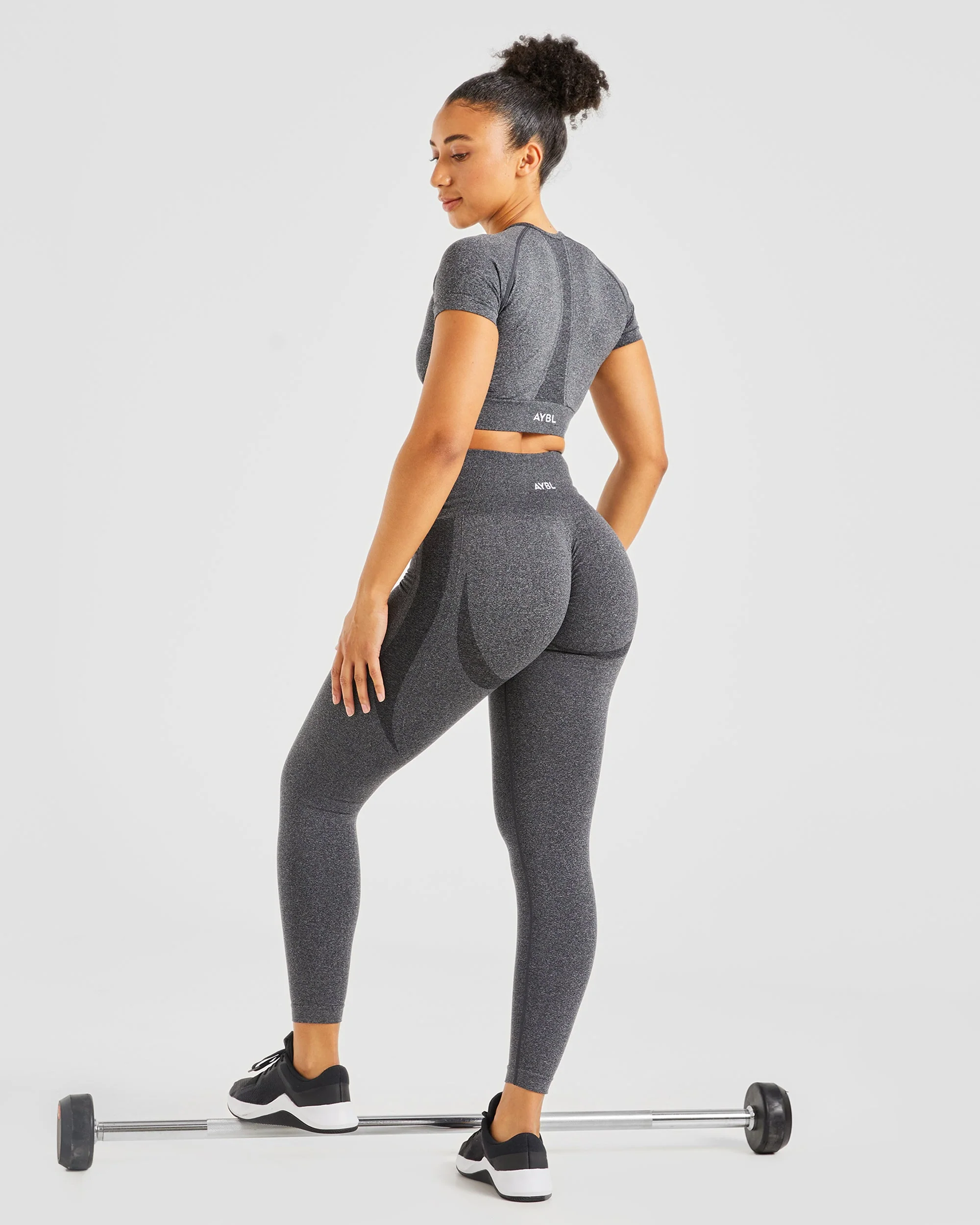 Empower Seamless Leggings - Zwart Marl - Image 8