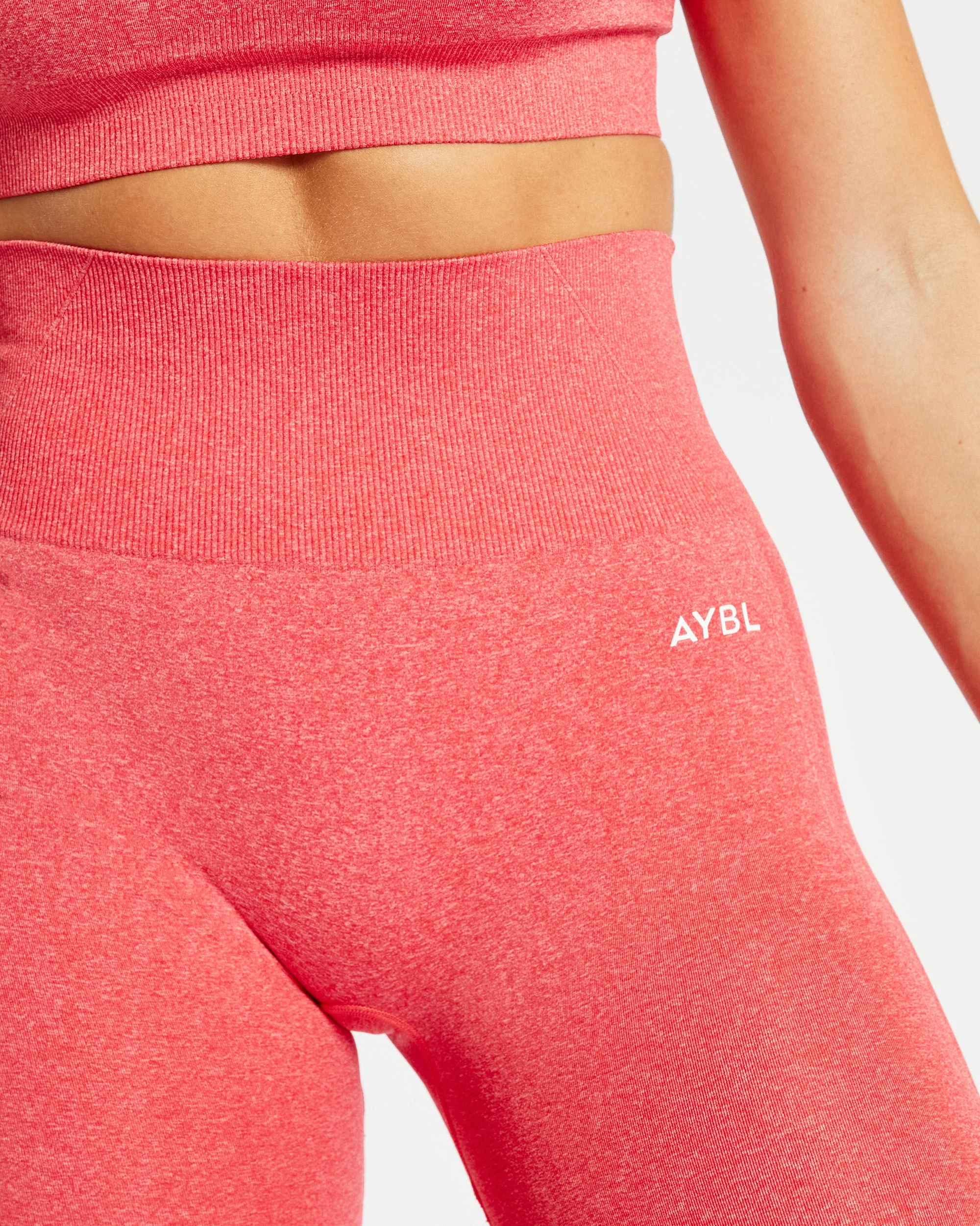 Empower Seamless Leggings - Coral Rood Marl - Image 5