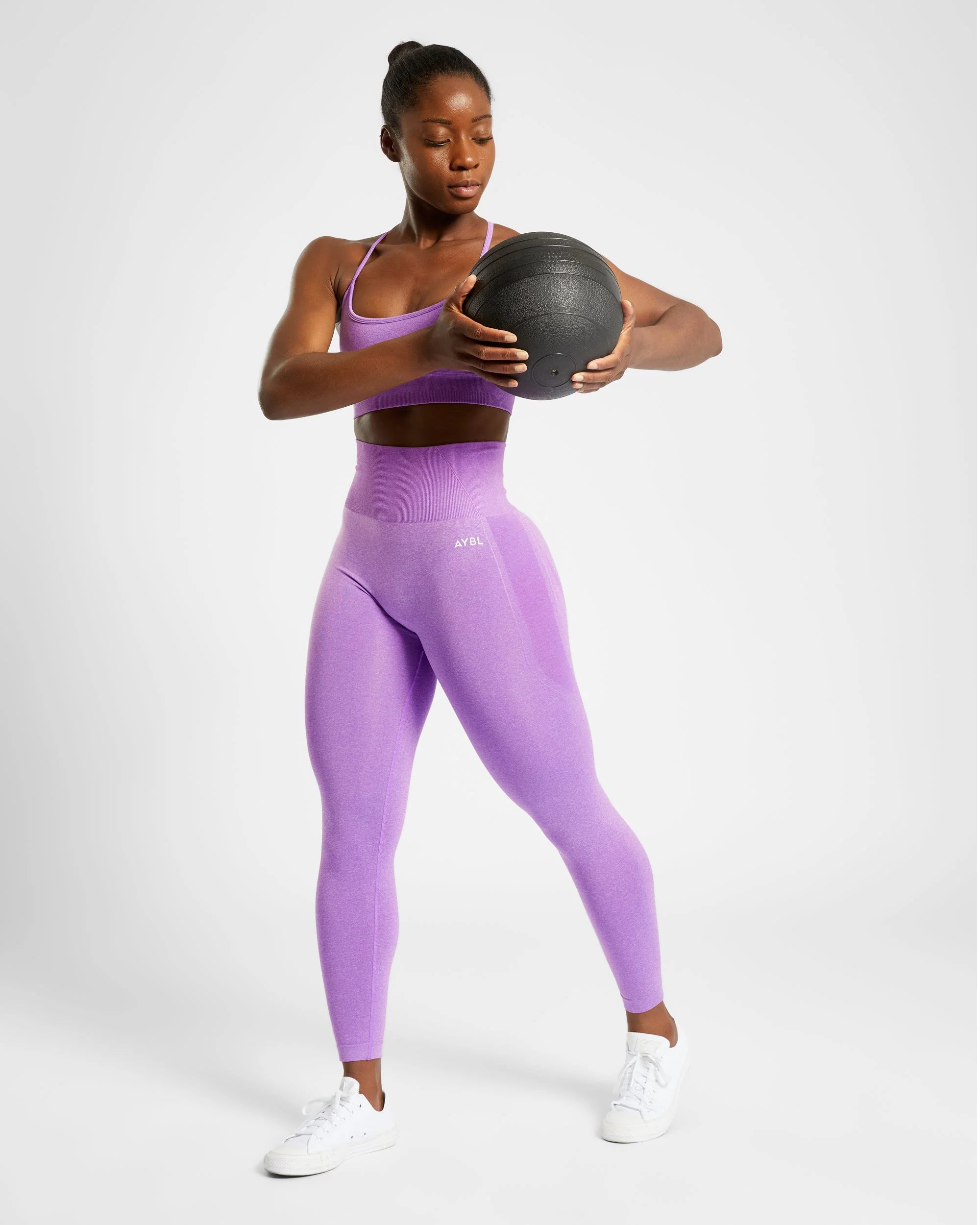 Empower Seamless Leggings - Paars Marl - Image 7
