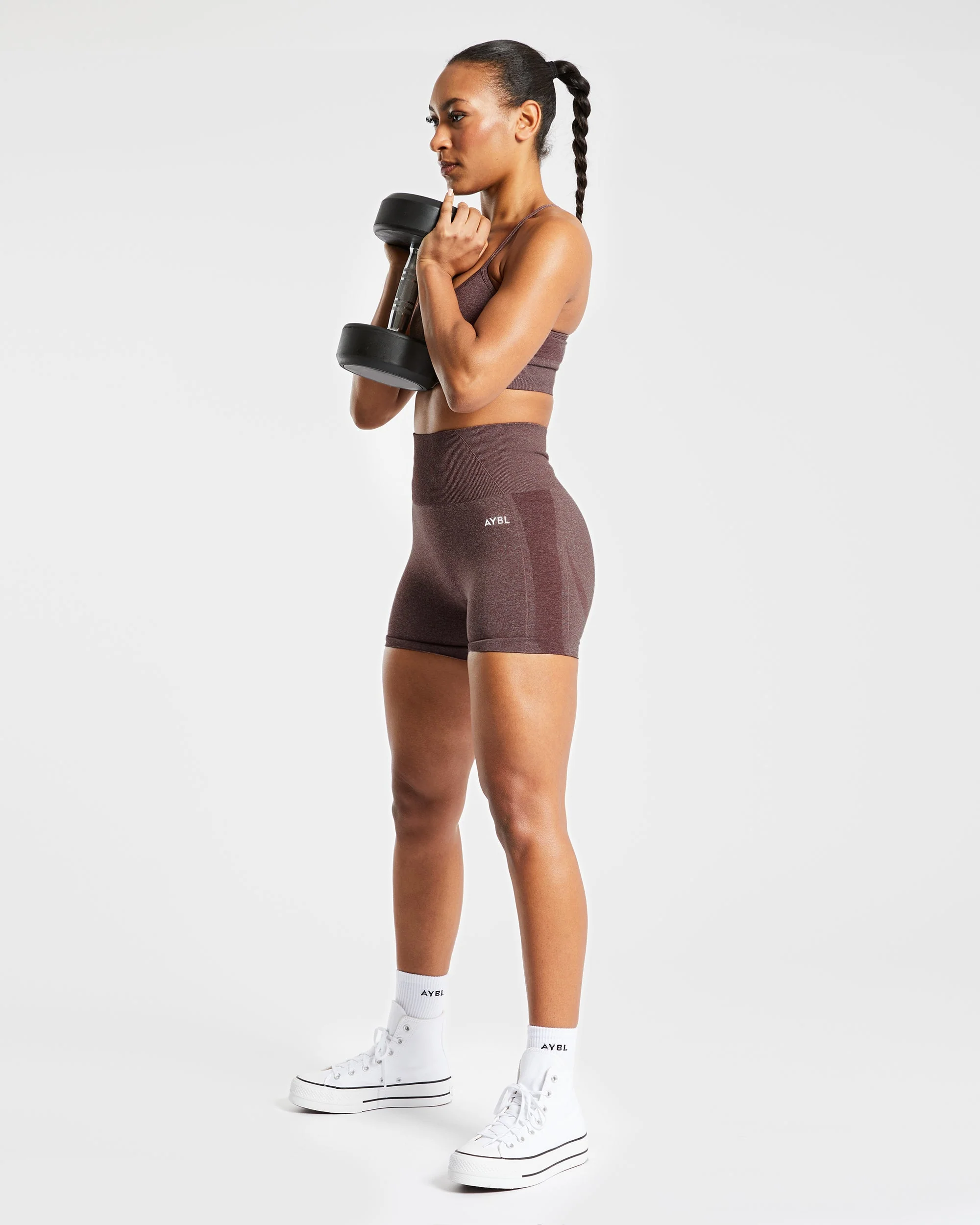 Empower Seamless Shorts - Bruin Marl - Image 7
