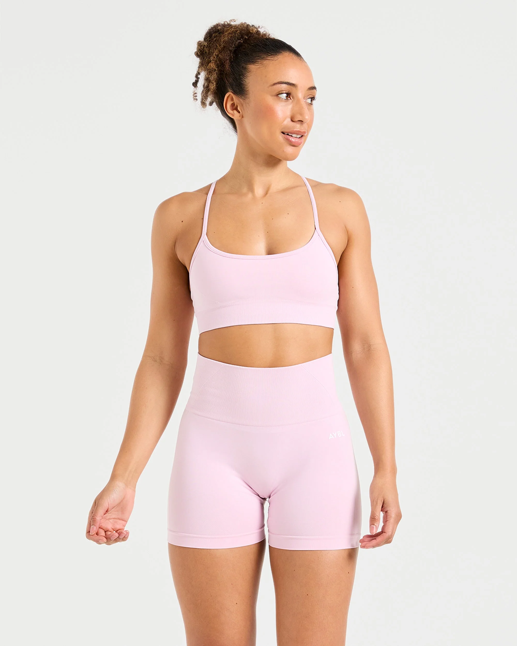 Empower Seamless Shorts - Iced Roze - Image 8