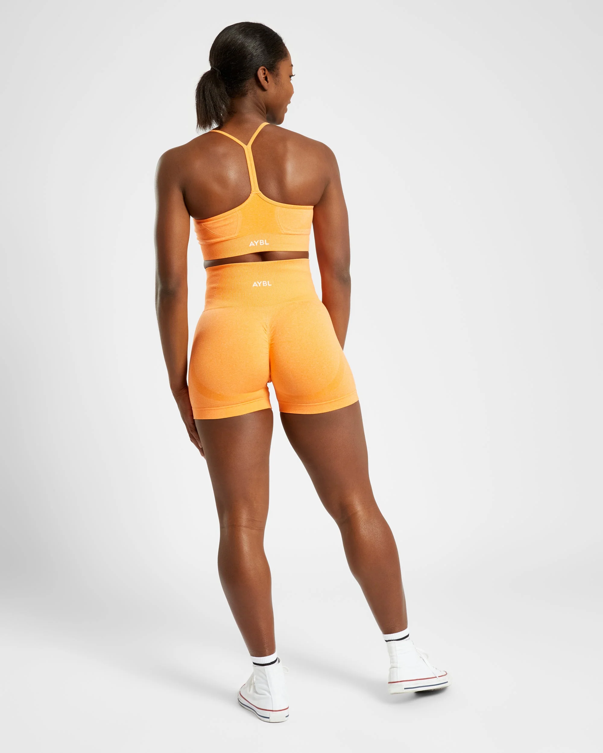 Empower Seamless Shorts - Oranje Marl - Image 4