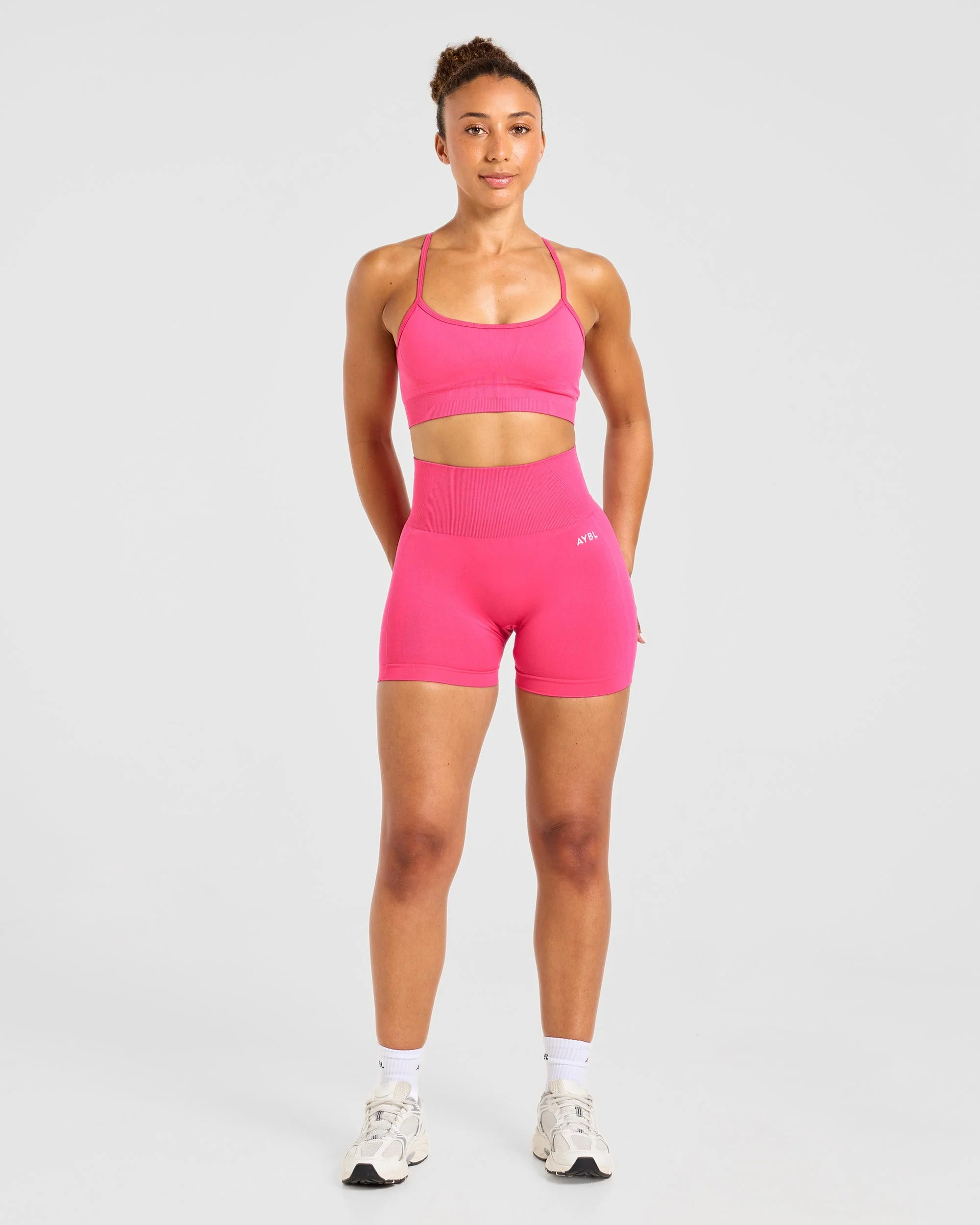 Empower Seamless Sports Bra - Raspberry Sorbet - Image 3