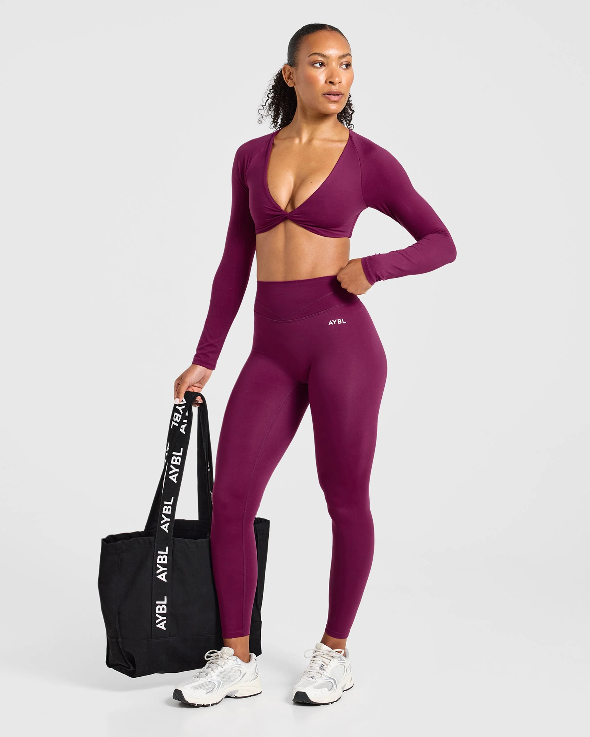 Engage Leggings - Rich Plum - Image 8