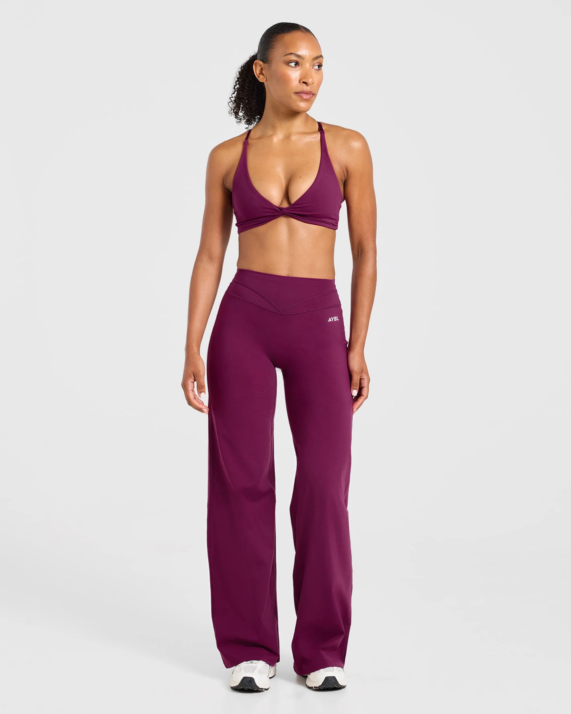 Engage Straight Leg Leggings - Rich Plum - Image 3