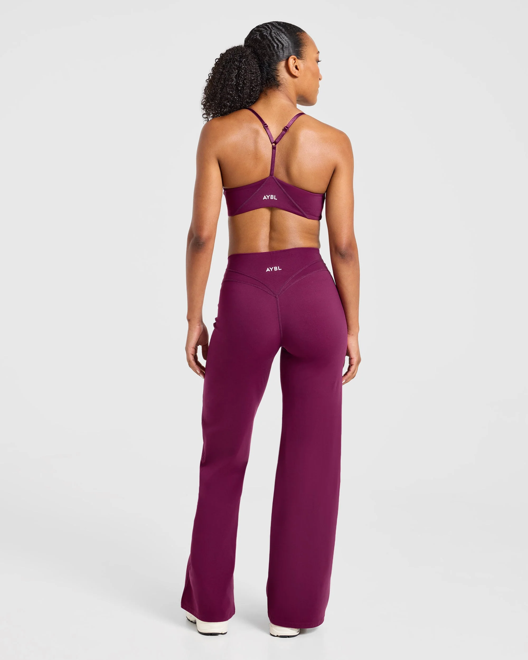 Engage Straight Leg Leggings - Rich Plum - Image 4