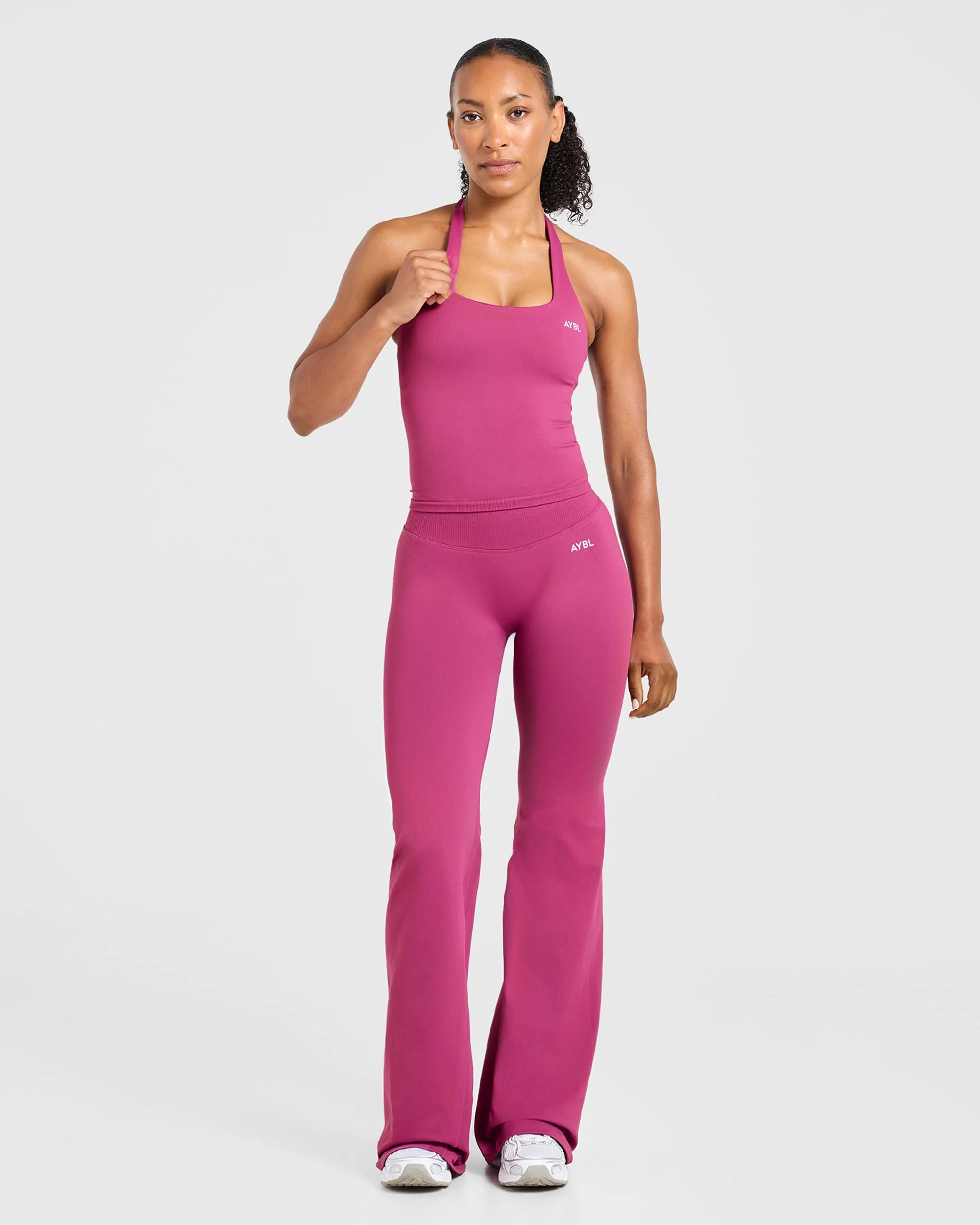 Enhance Seamless Flared Leggings - Dusky Roze - Image 3