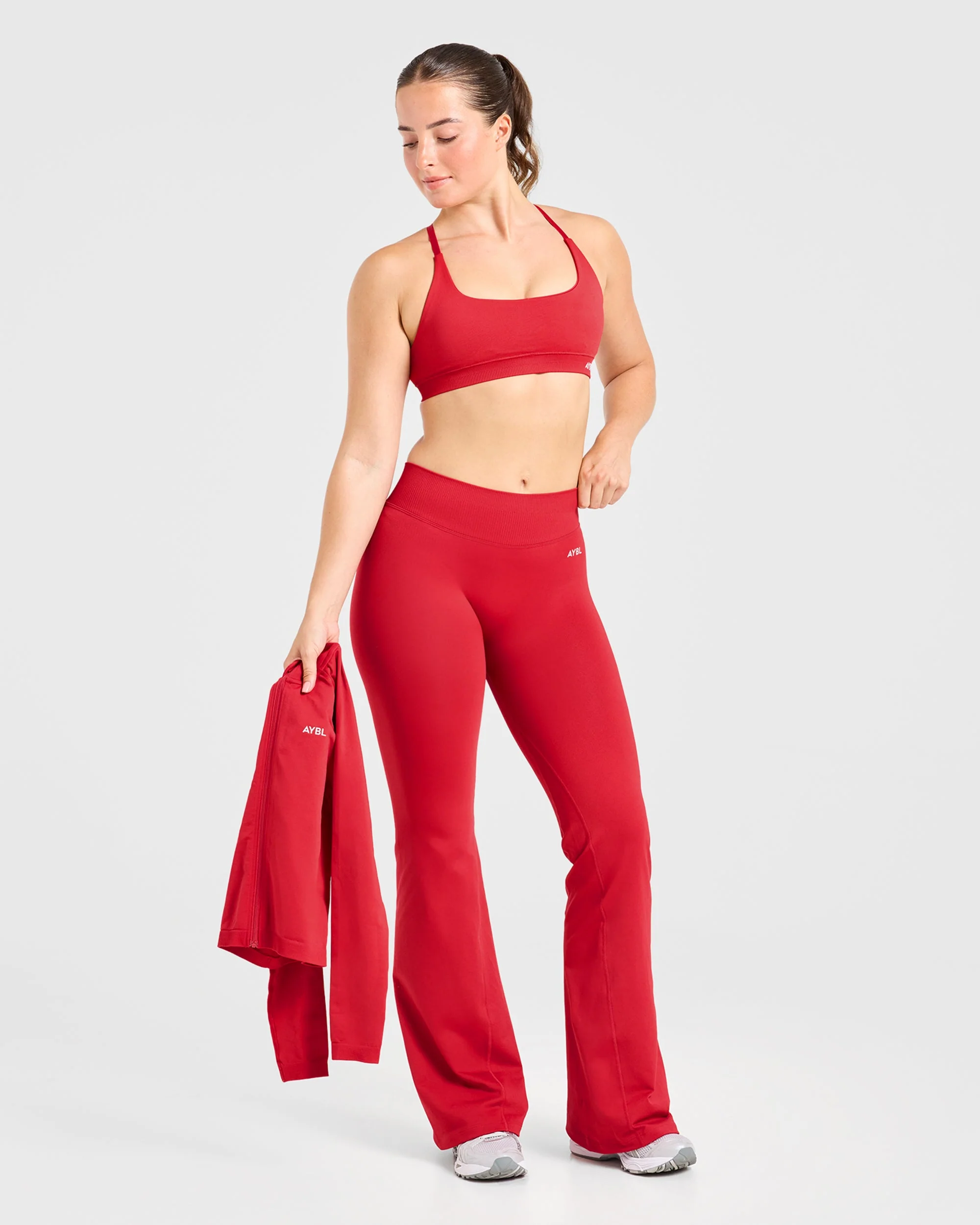 Enhance Seamless Flared Leggings - Rood - Image 8