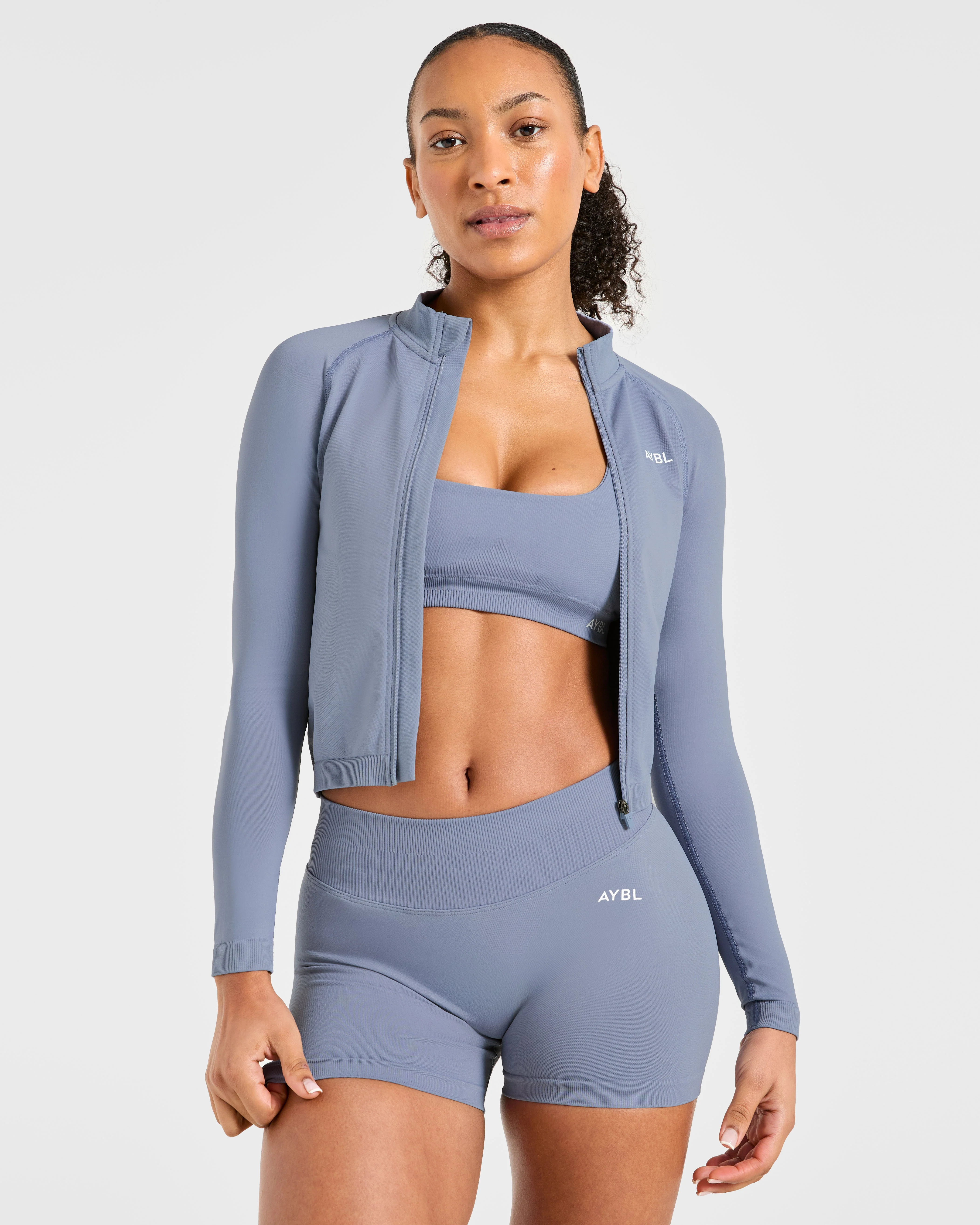 Enhance Seamless Jacket - Slate Blauw - Image 8