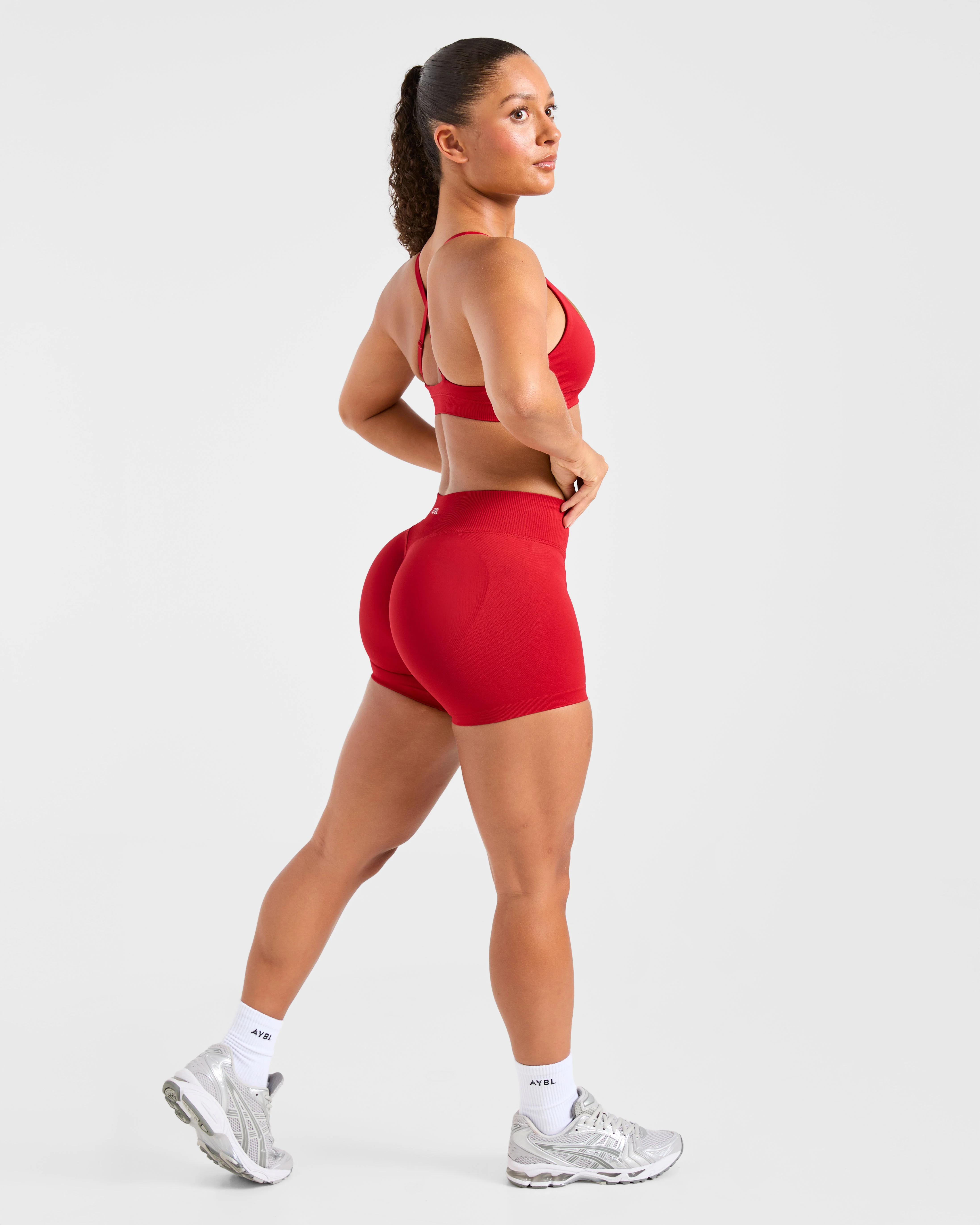 Enhance Seamless Shorts | 3.5" - Rood - Image 4